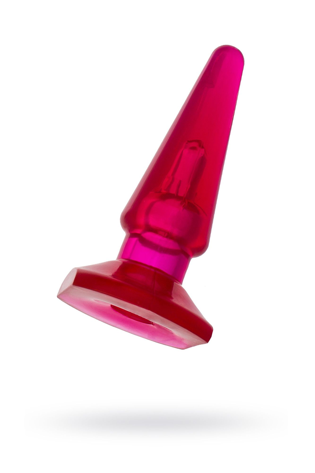 анальная втулка toyfa basic, pvc, розовый, 9,5 см в Москве