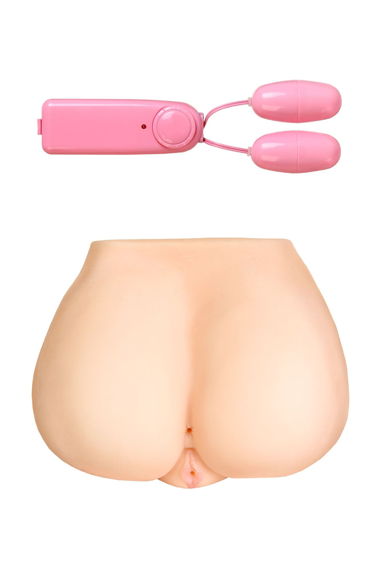мастурбатор реалистичный toyfa juicy pussy monique, с вибрацией, вагина и анус,tpr, телесный, 17 см в Москве