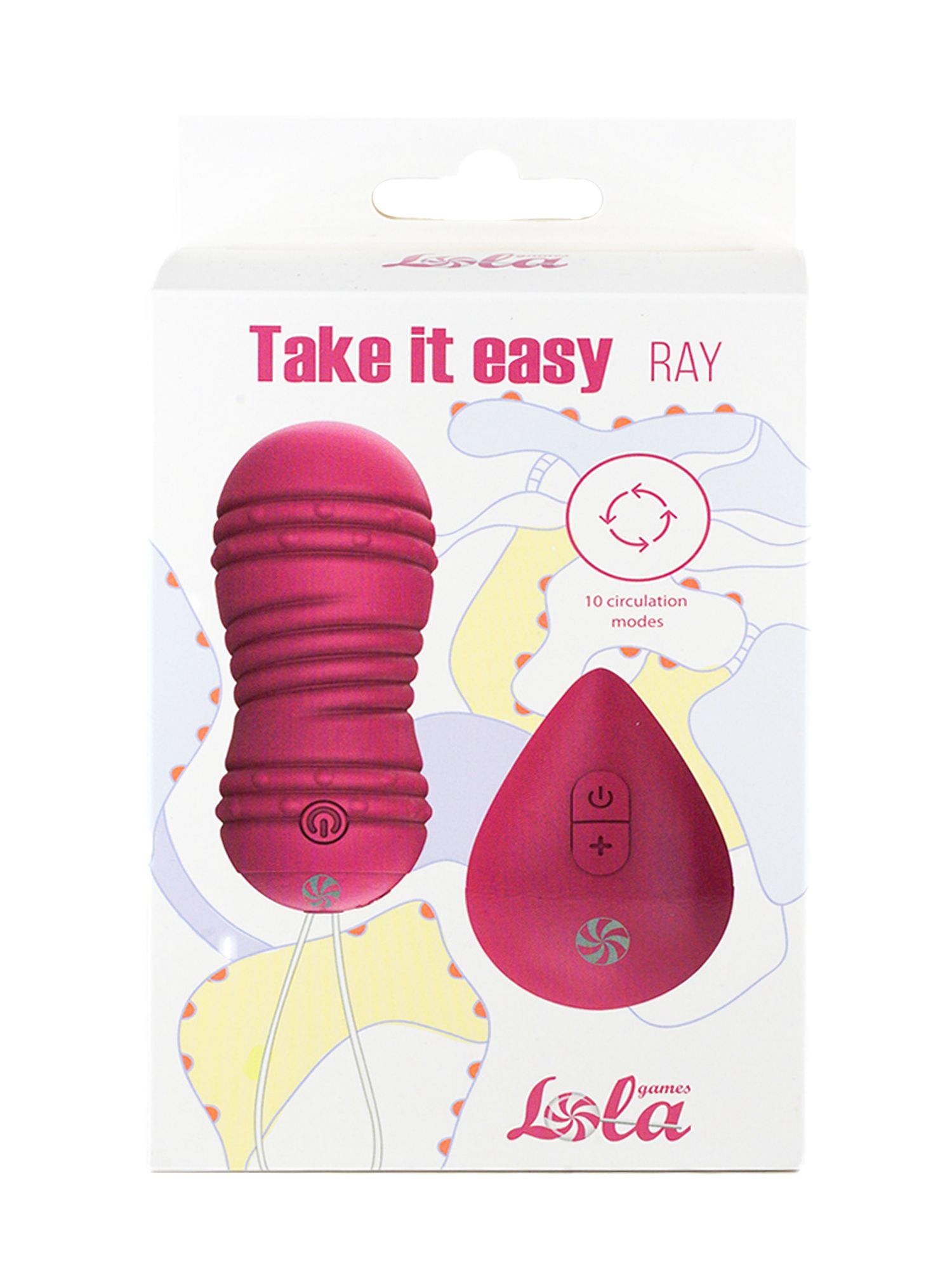 виброшарики с циркуляцией на пульте управления take it easy ray pink 9021-10lola в Москве