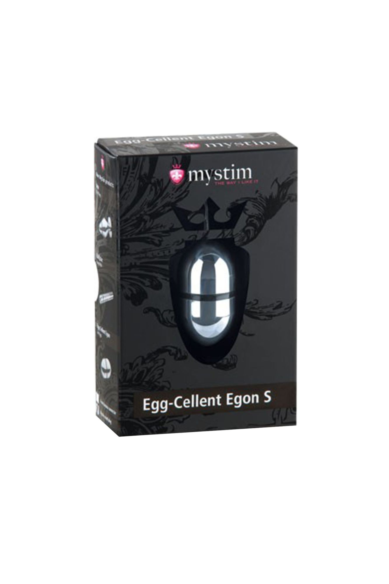 электростимулятор яйцо mystim egg-cellent egon s, хирургическая сталь, серебряный, 5.5 см в Москве
