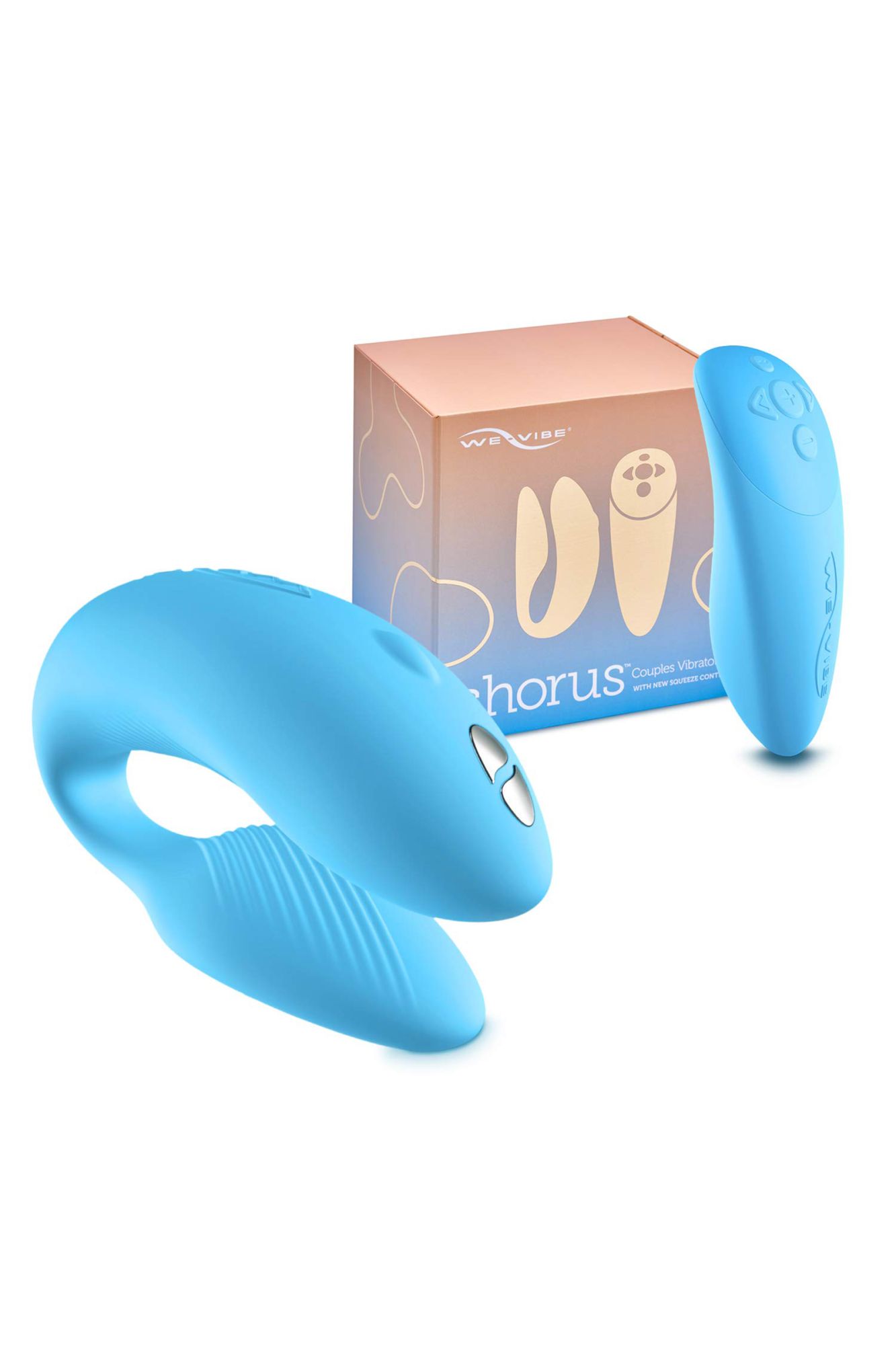 вибратор we-vibe chorus силикон, голубой, 11 см в Москве