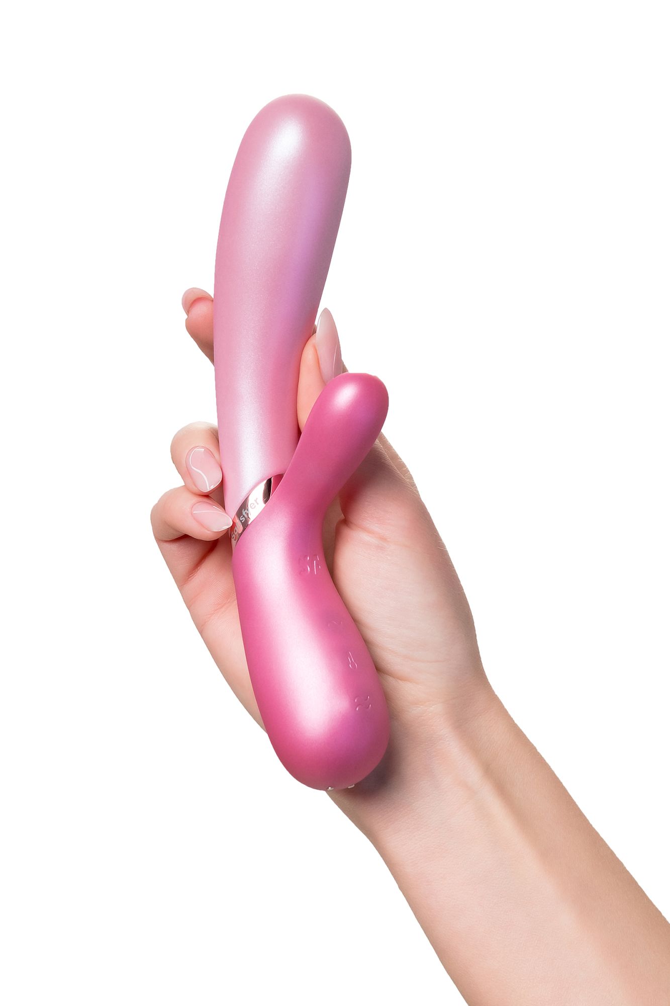 вибратор satisfyer hot lover с клиторальным стимулятором, розовый в Москве