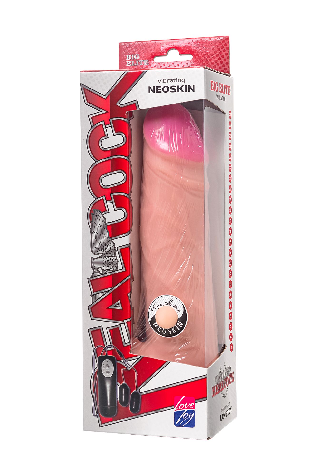 вибратор-гигант lovetoy, реалистичный, neoskin, телесный, 27 см, ø 6,1 см в Москве