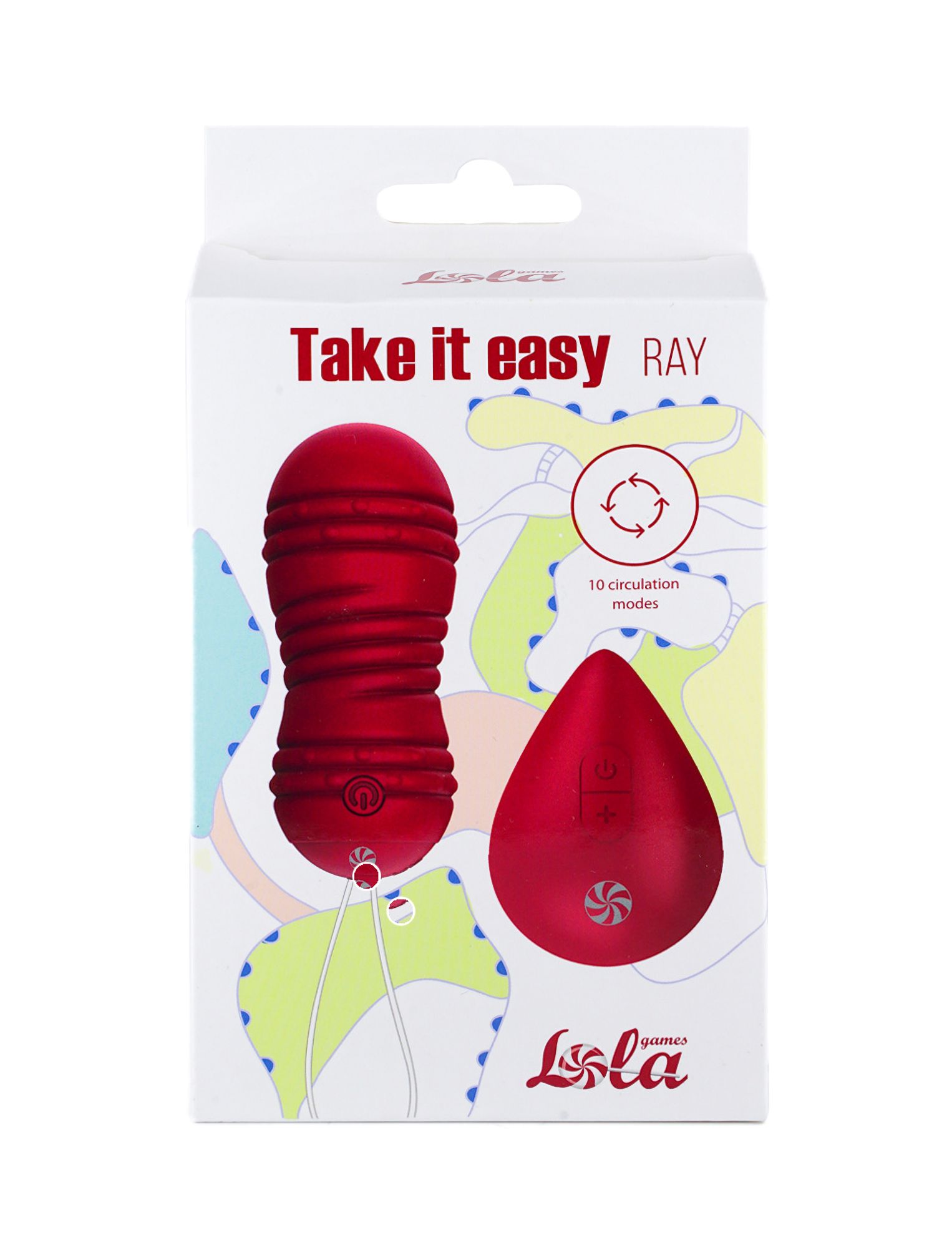 виброшарики с циркуляцией на пульте управления take it easy ray wine red 9021-12lola в Москве
