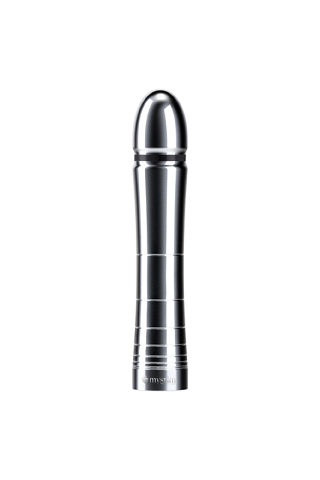фаллоимитатор mystim glossy glen, электростимуляция, хирургическая сталь, серебряный, 14 см в Москве