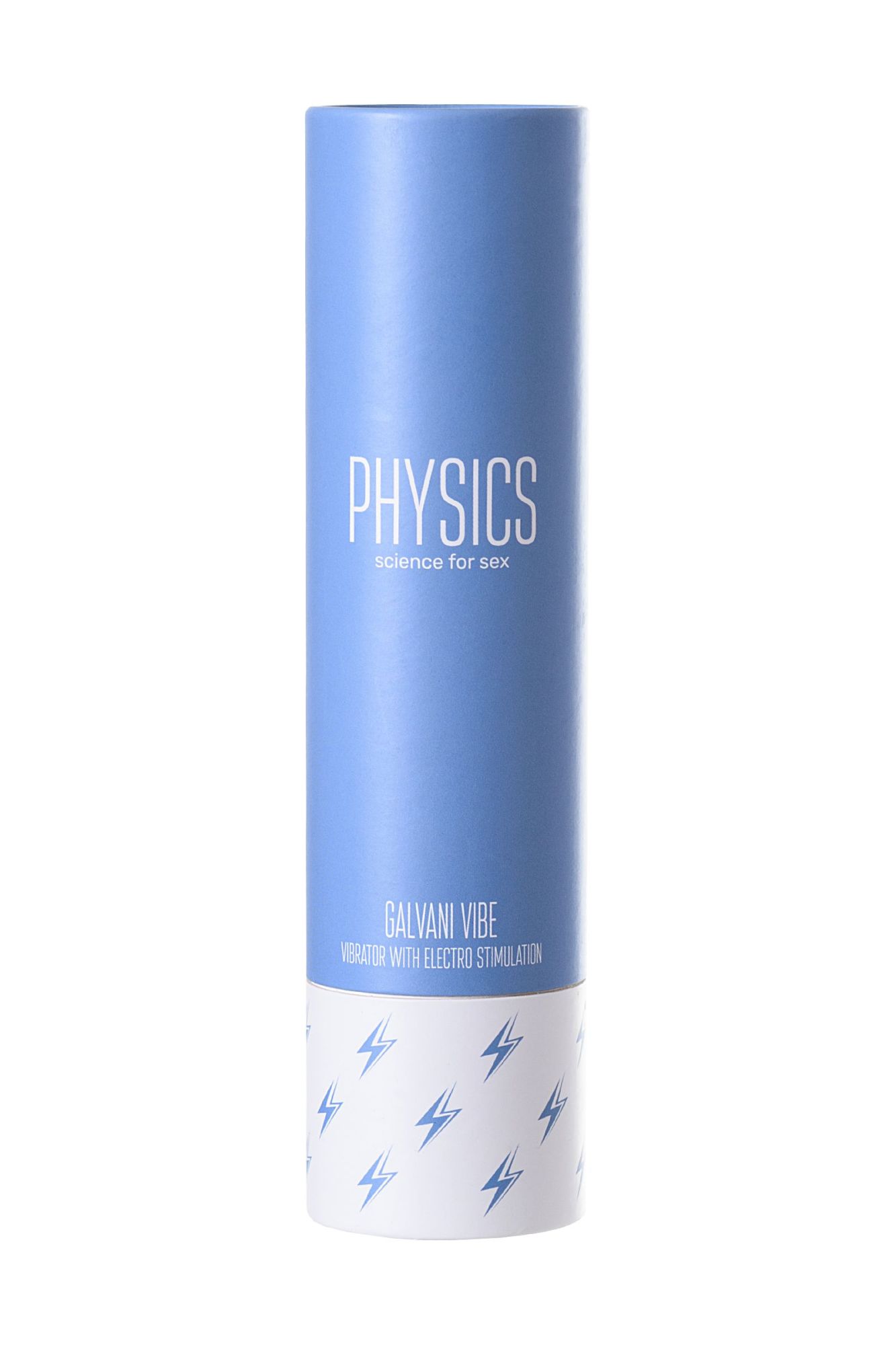 вибратор с электростимуляцией physics galvani vibe, силикон, голубой, 21 см в Москве