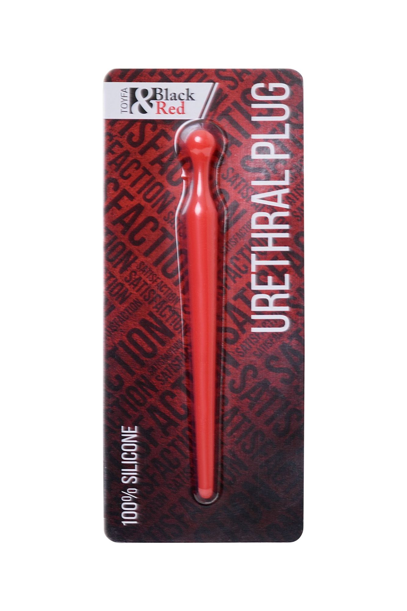 уретральный плаг black&red by toyfa, силикон, красный, 10 см в Москве