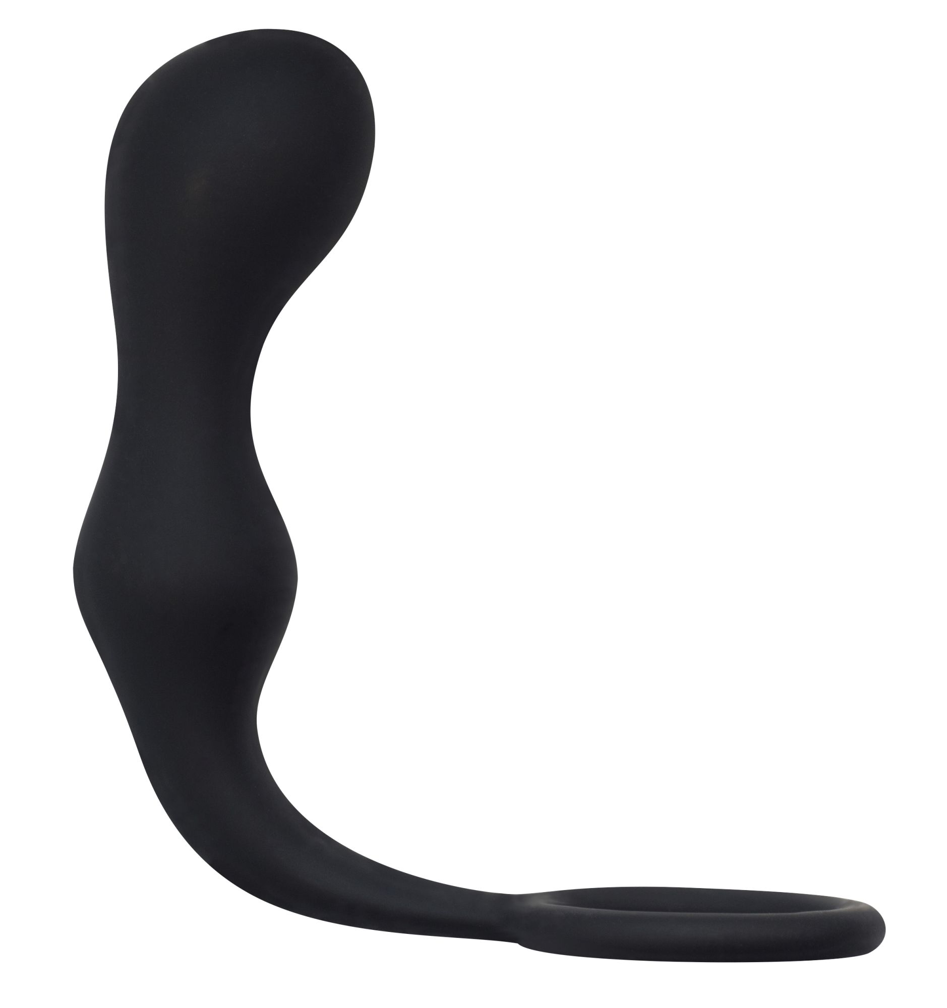эрекционное кольцо с анальной пробкой double pleasure anal plug black 4217-01lola в Москве