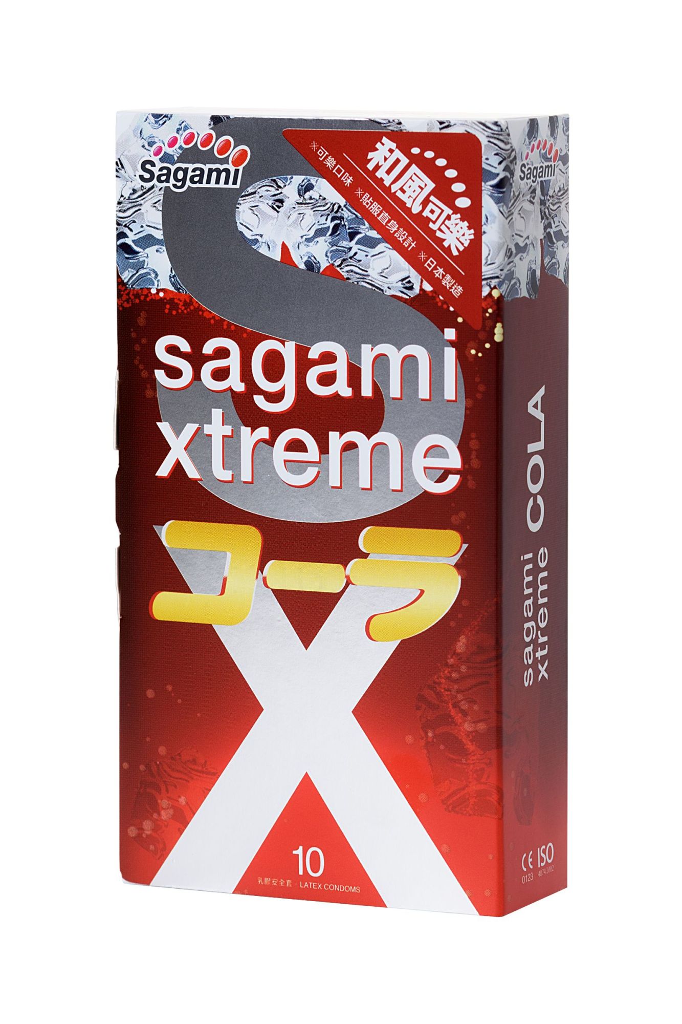 презервативы sagami, xtreme, cola, латекс, 19 см, 5,2 см, 10 шт. в Москве