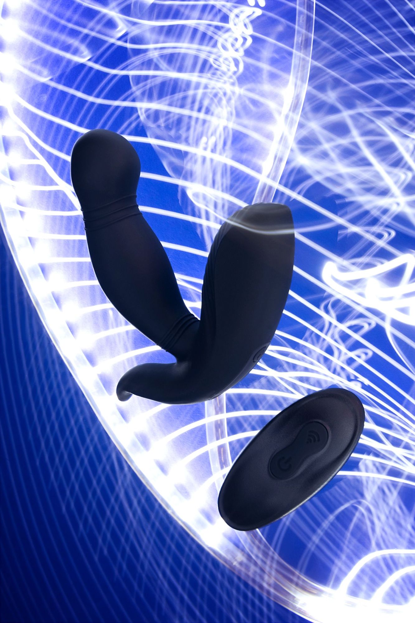 стимулятор простаты pppvibe 9 w motor, силикон, черный, 12 см в Москве