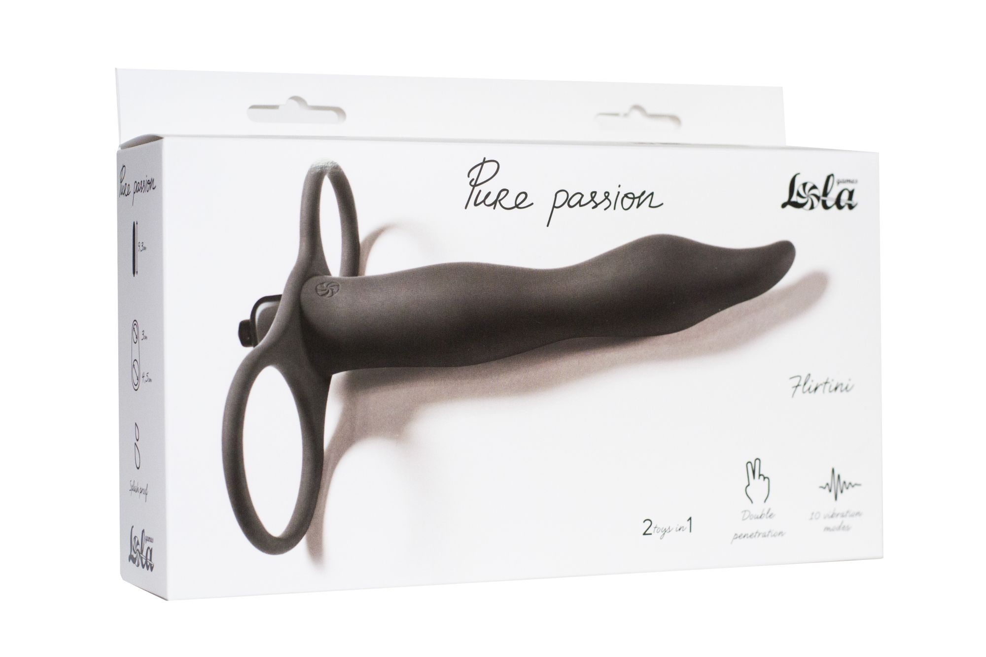 вибронасадка для двойного проникновения pure passion flirtini black 1204-01lola в Москве