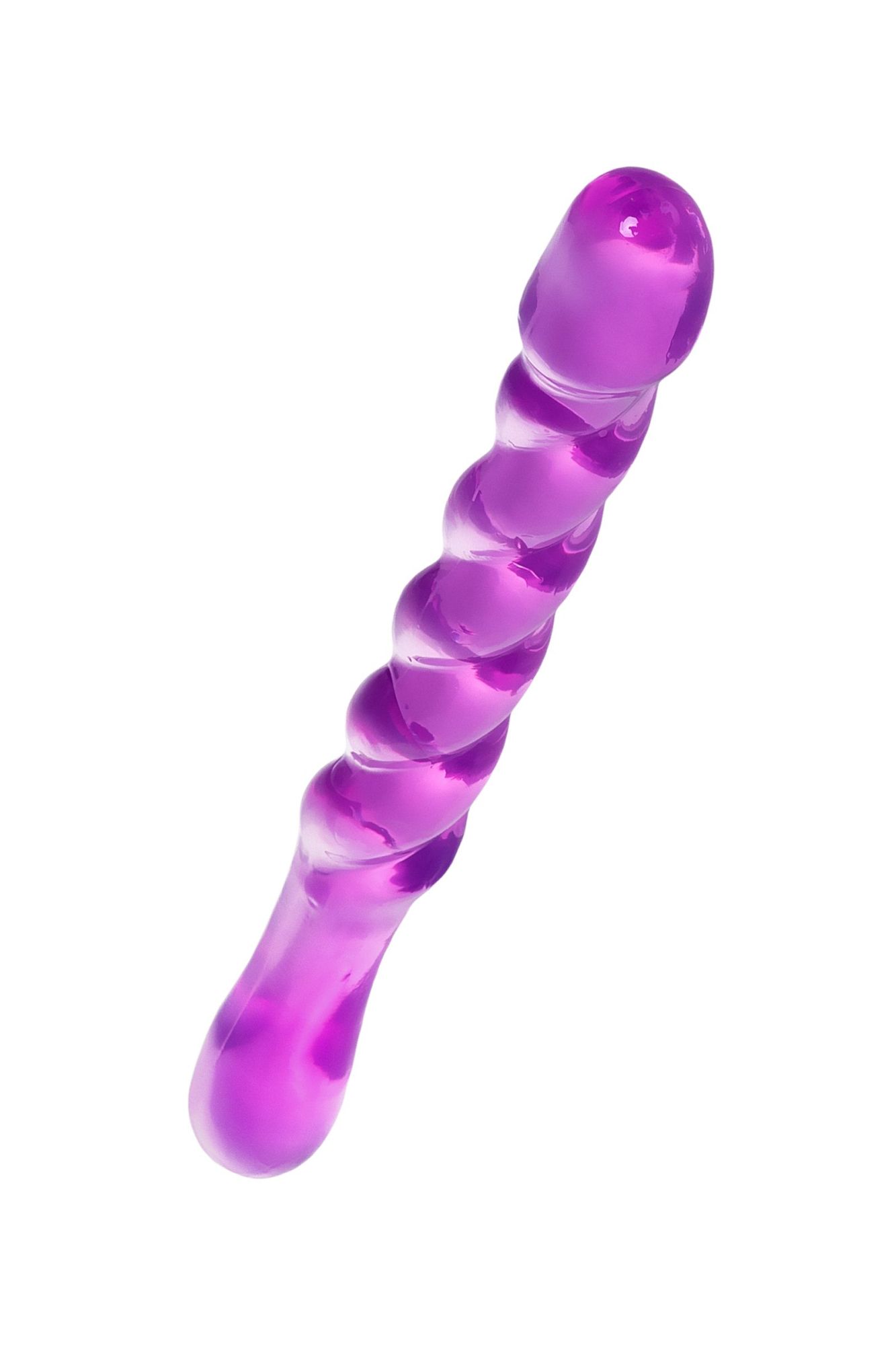 двусторонний фаллоимитатор a-toys by toyfa tanza, tpe, фиолетовый, 27,5 см в Москве