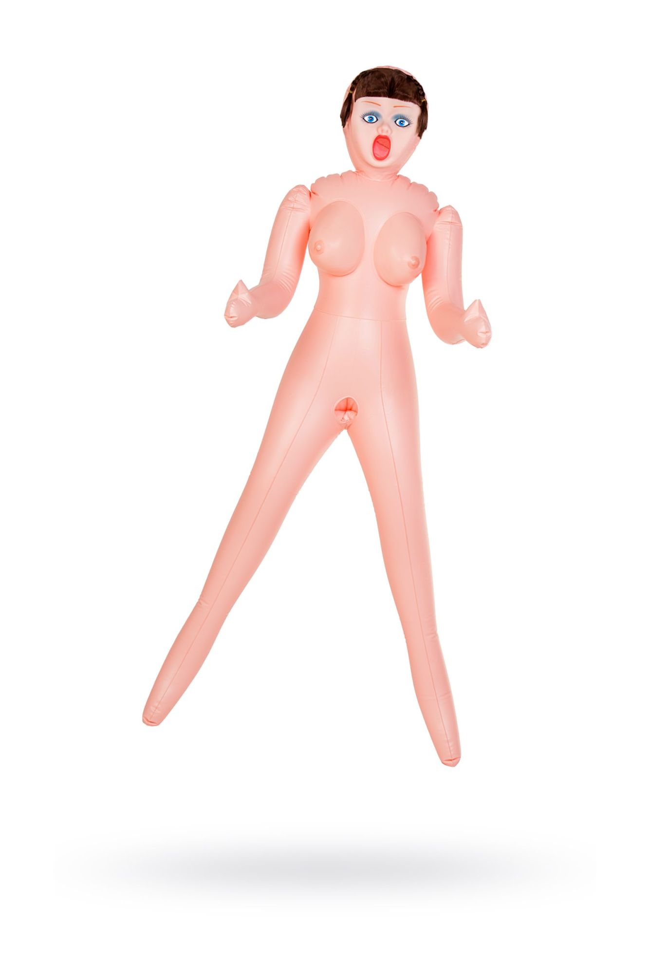 кукла надувная dolls-x by toyfa grace, шатенка, с тремя отверситями, кибер вставка: вагина-анус в Москве