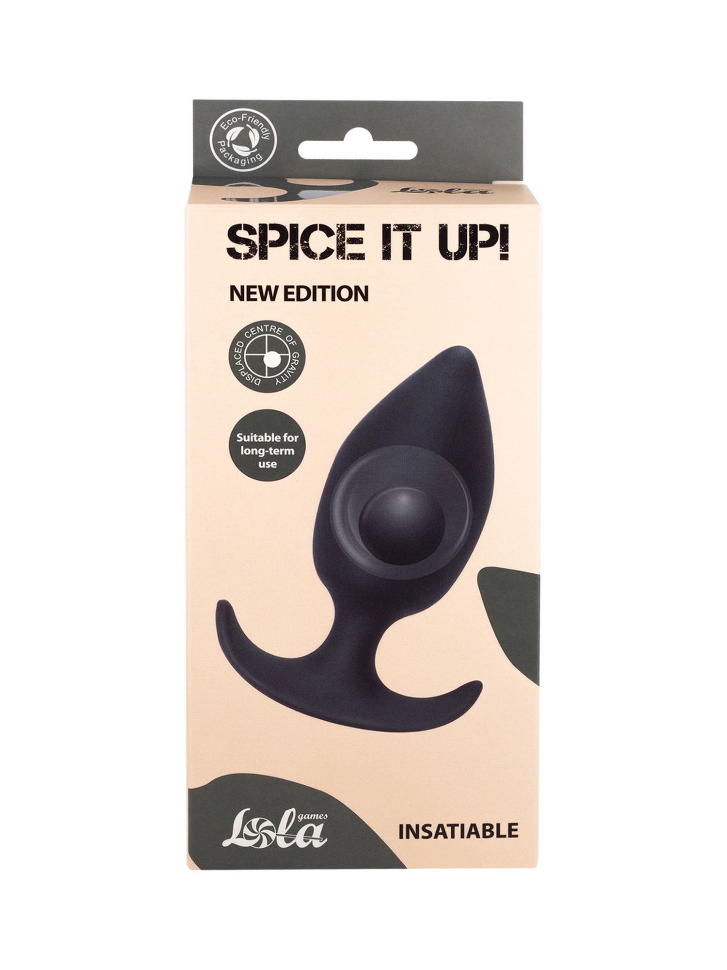 пробка со смещенным центром тяжести spice it up insatiable dark grey 8011-02lola в Москве