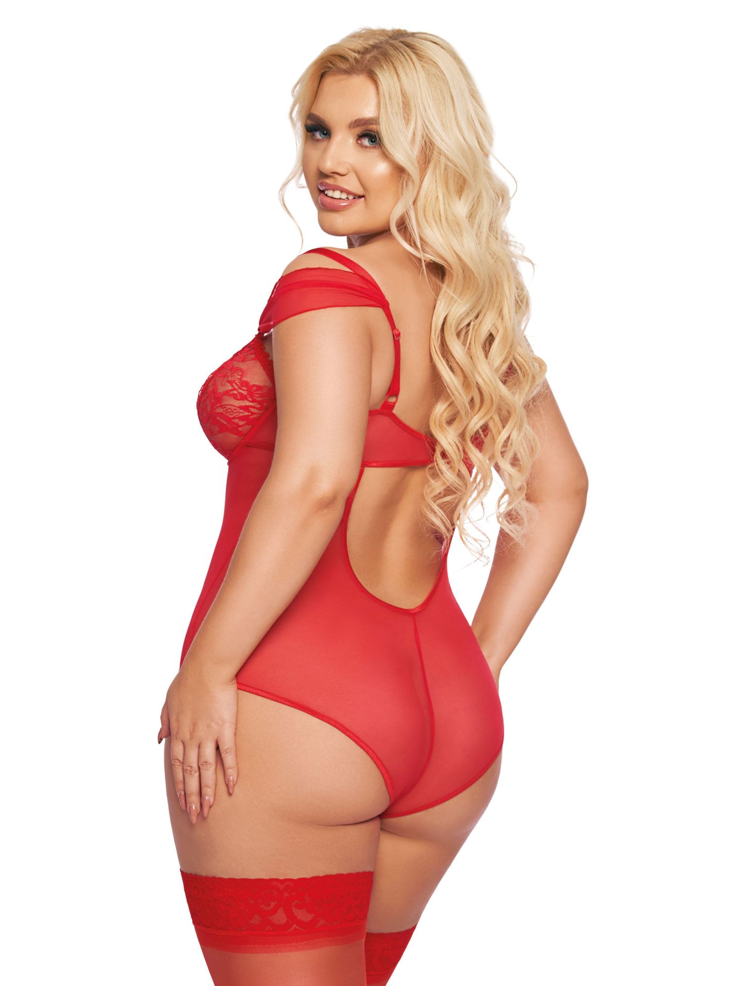 Эротическое боди softline collection dora, красный, xxl в Москве