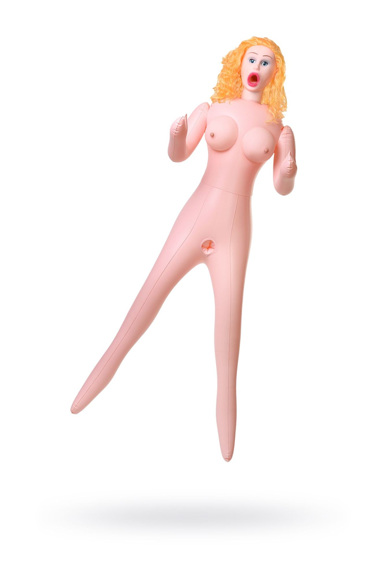 кукла надувная dolls-x by toyfa celine с реалистичной головой, блондинка, с тремя отверстиями в Москве