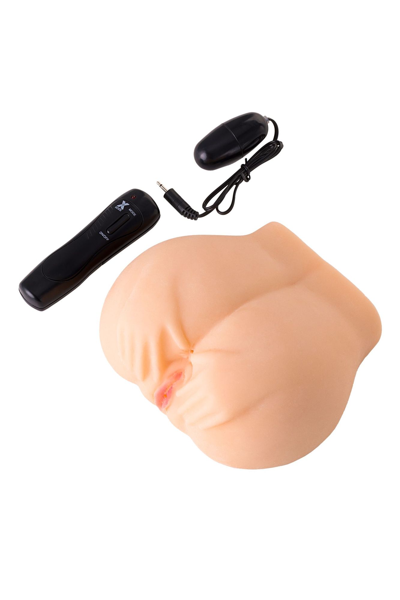 мастурбатор реалистичный toyfa juicy pussy pauline с вибрацией, вагина и анус,tpr, телесный, 14,5 см в Москве
