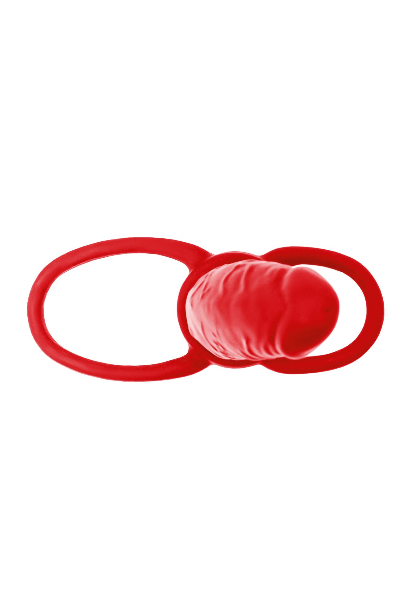 насадка на пенис для двойного проникновения black&red by toyfa , силикон, красный, 16,5 см в Москве