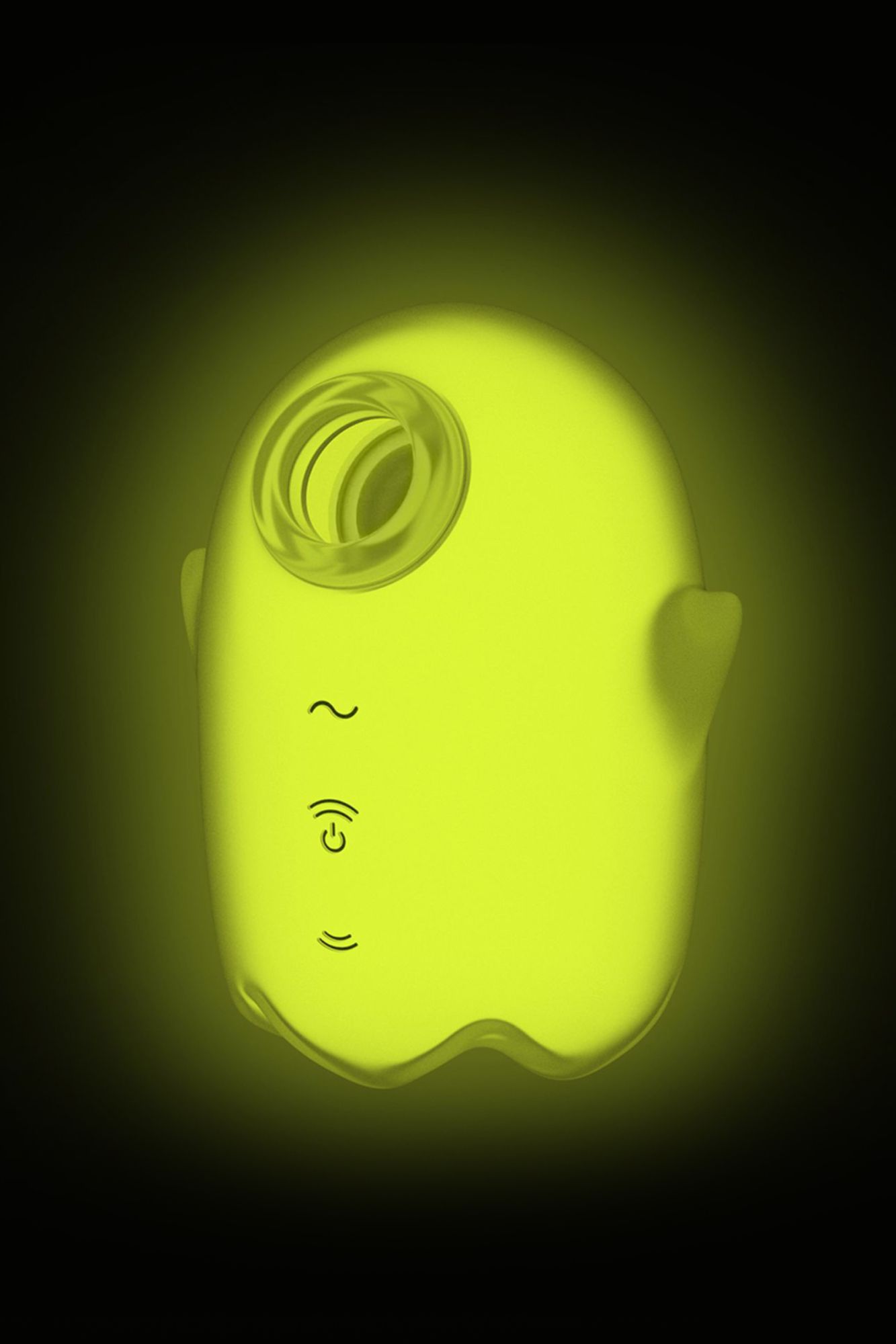 вакуум-волновой бесконтактный стимулятор клитора satisfyer glowing ghost, силикон, желтый, 8,4 см в Москве