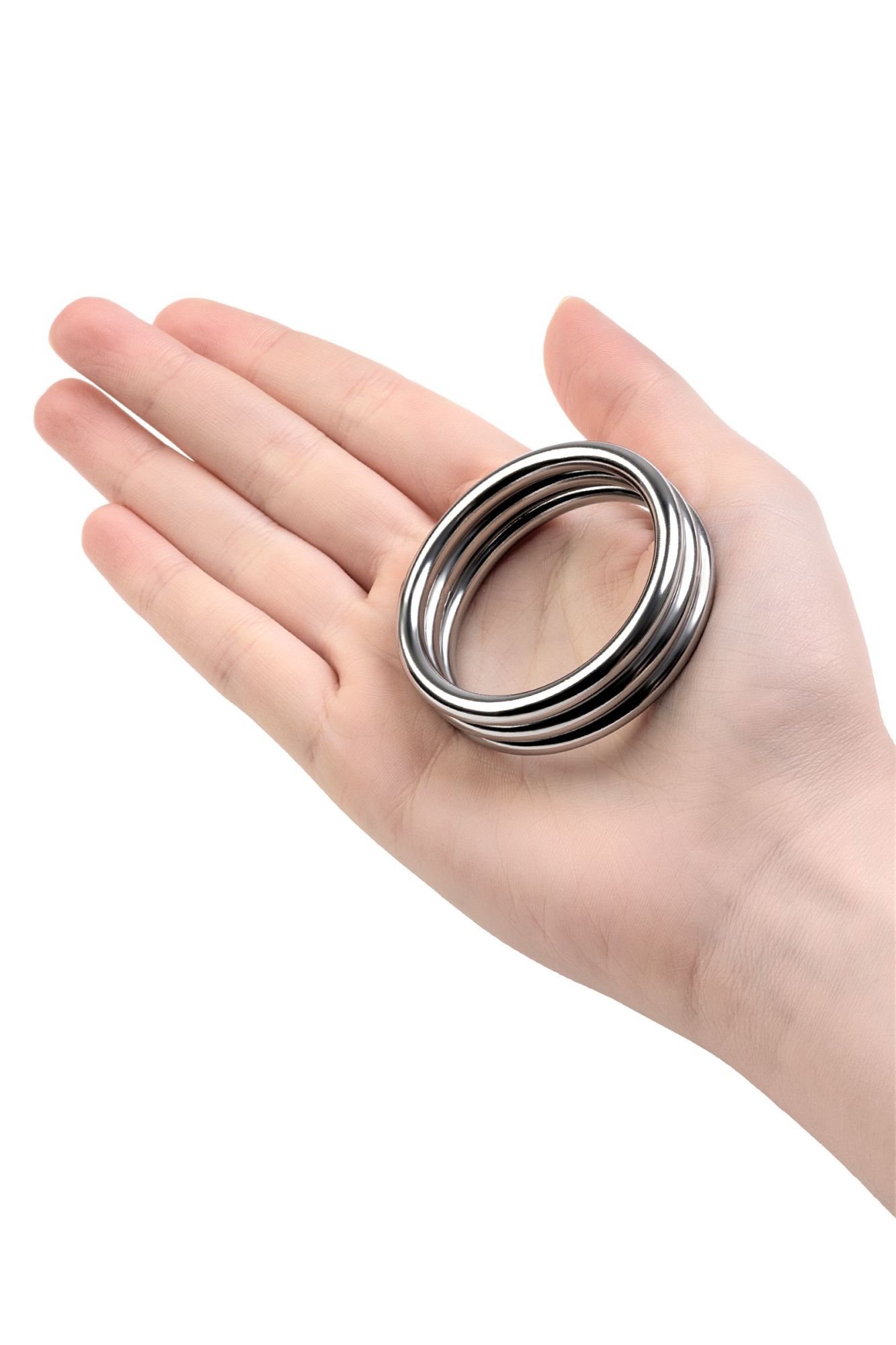 кольцо на пенис toyfa metal, серебряное, ø 4,8 см в Москве