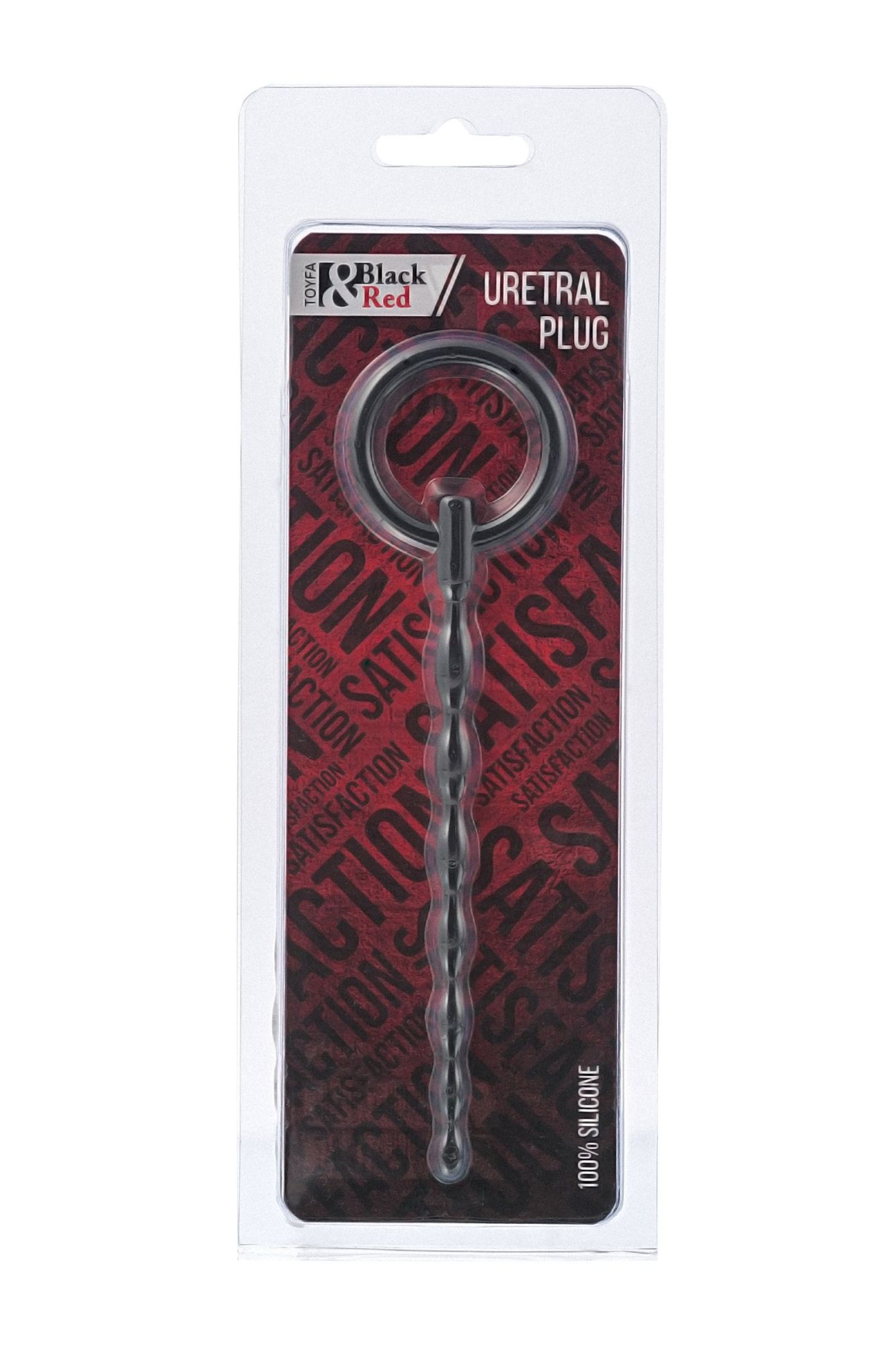 уретральный плаг black & red by toyfa, силикон, чёрный, 16 см в Москве