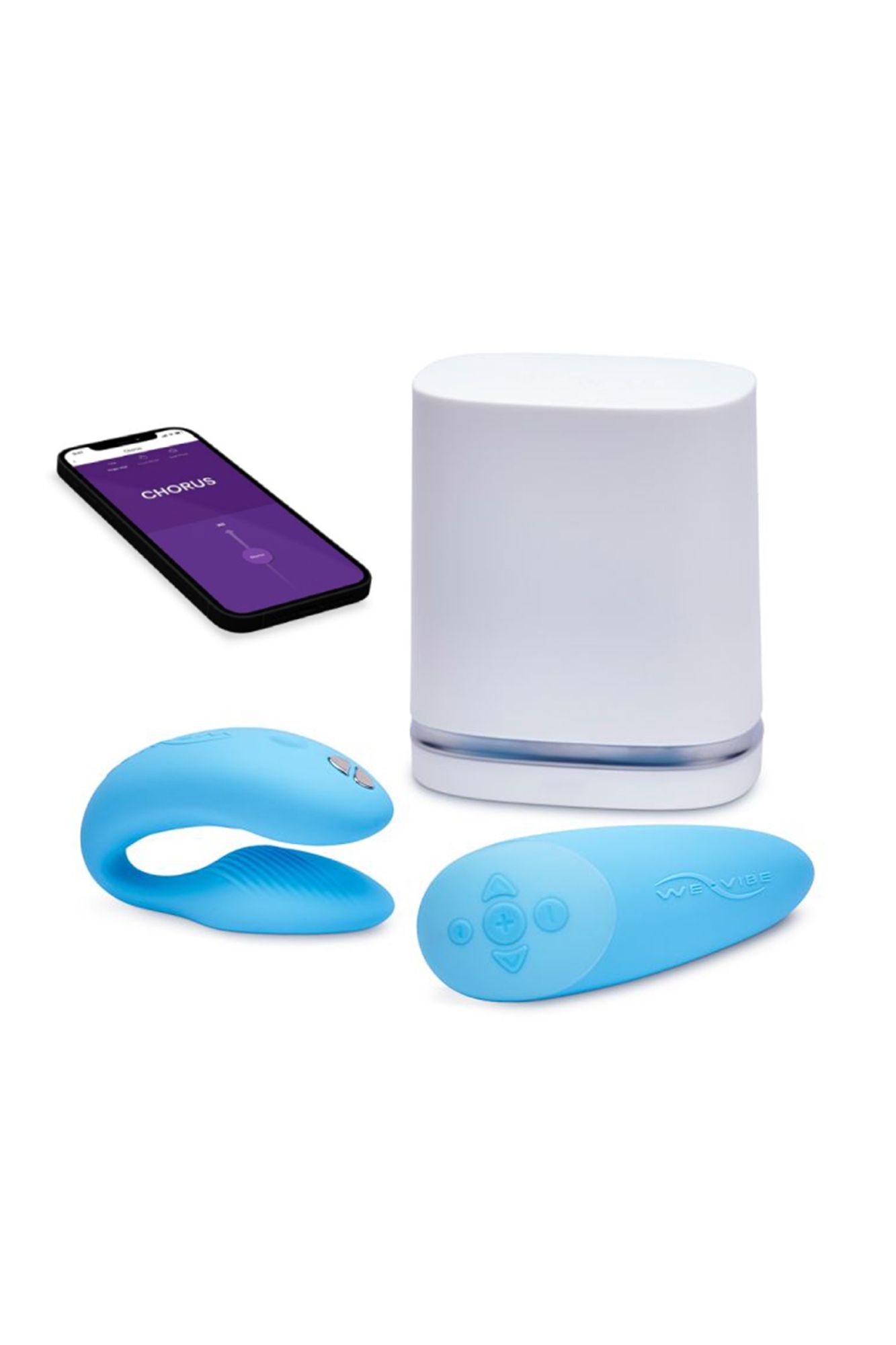 вибратор we-vibe chorus силикон, голубой, 11 см в Москве