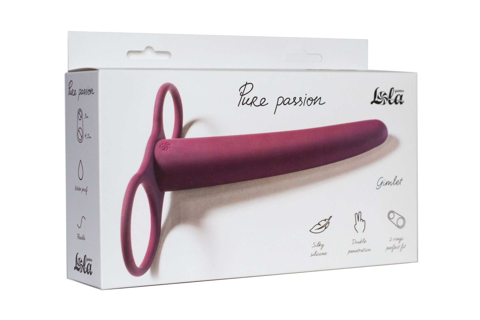 насадка для двойного проникновения pure passion gimlet wine red 1200-02lola в Москве