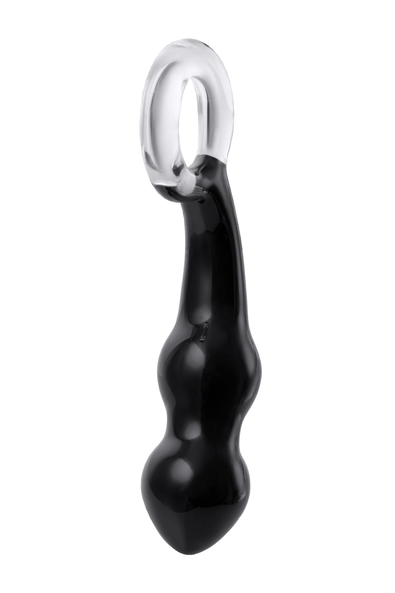 стимулятор простаты sexus glass, стекло, черный, 17 см в Москве