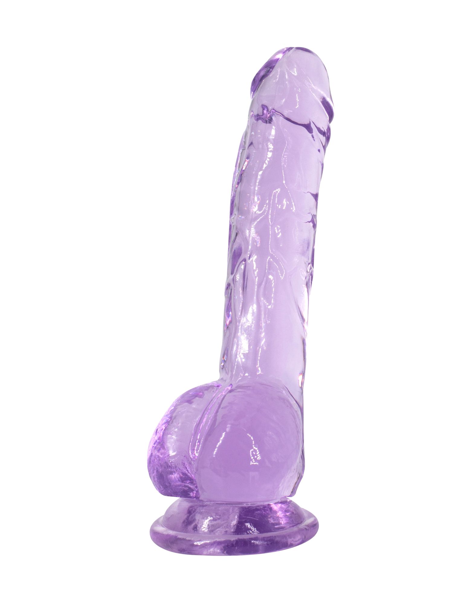прозрачный дилдо intergalactic luminous purple 7086-02lola в Москве