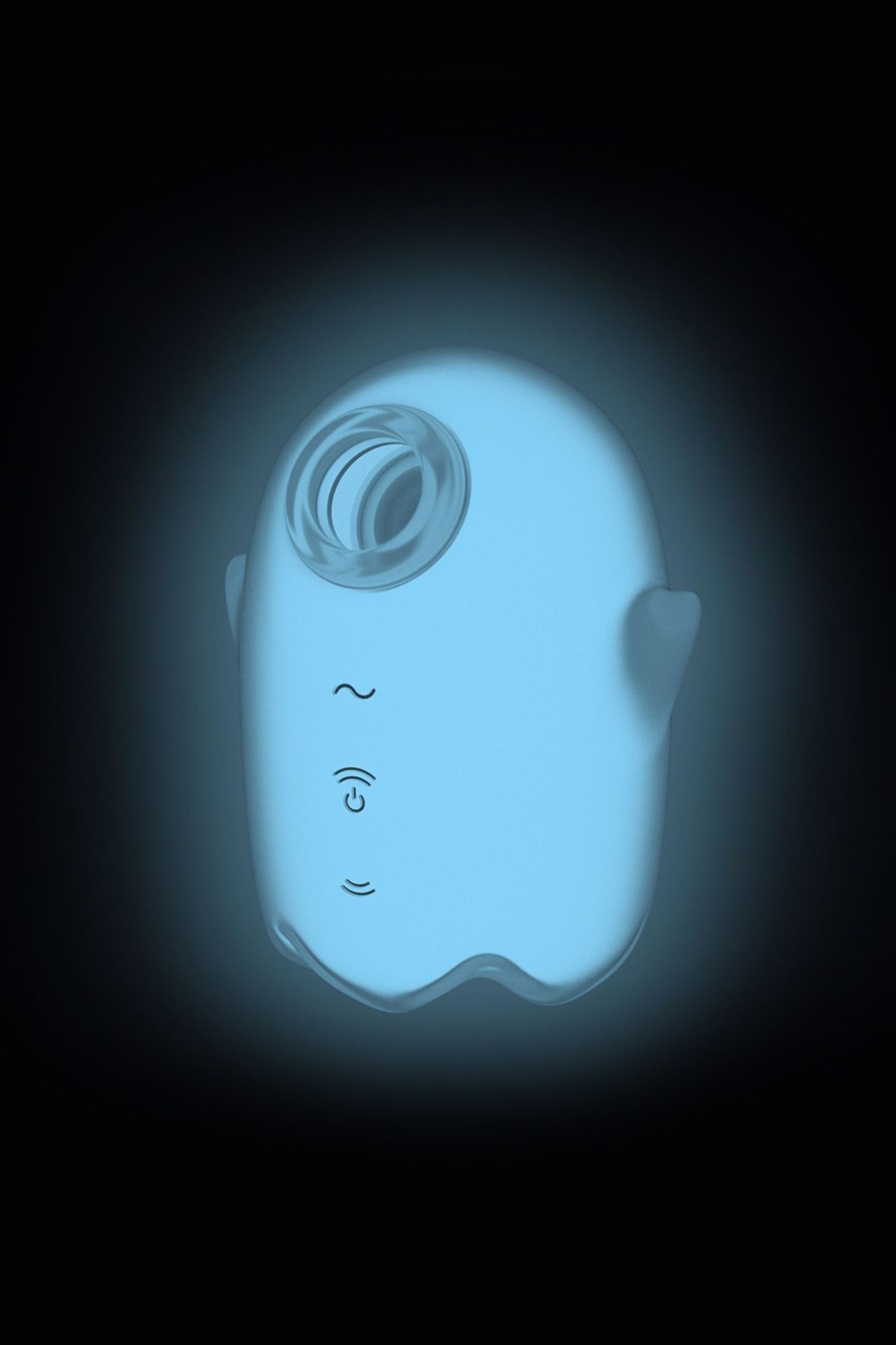 вакуум-волновой бесконтактный стимулятор клитора satisfyer glowing ghost, силикон, белый, 8,4 см в Москве