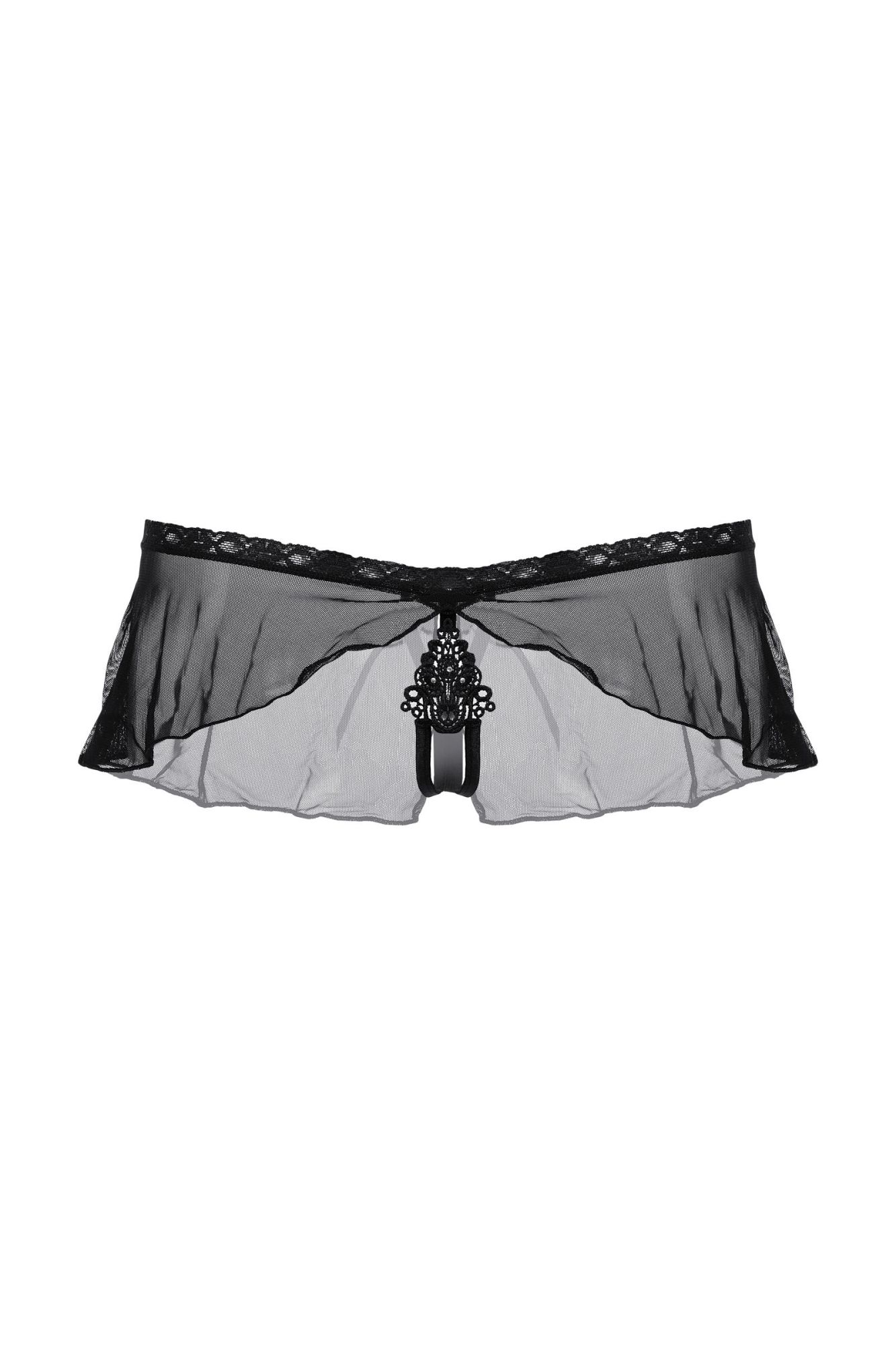 Эротическое стринги с юбочкой softline collection, черный, s/m в Москве