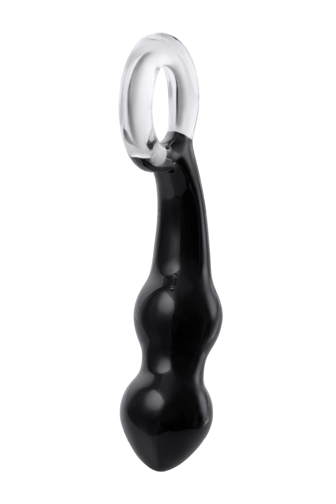 стимулятор простаты sexus glass, стекло, черный, 17 см в Москве