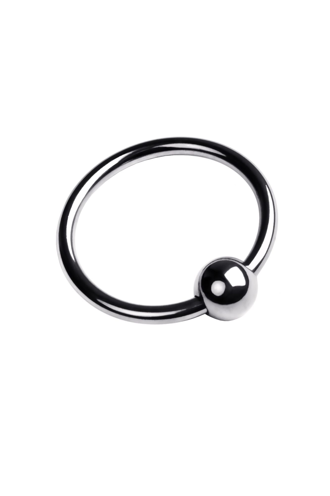 кольцо на головку пениса toyfa metal, серебряное, 2,5 см. в Москве