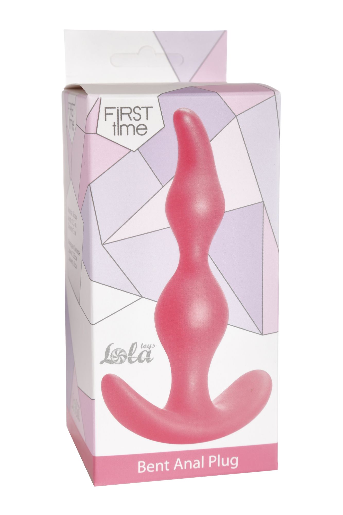 анальная пробка bent anal plug pink 5002-01lola в Москве