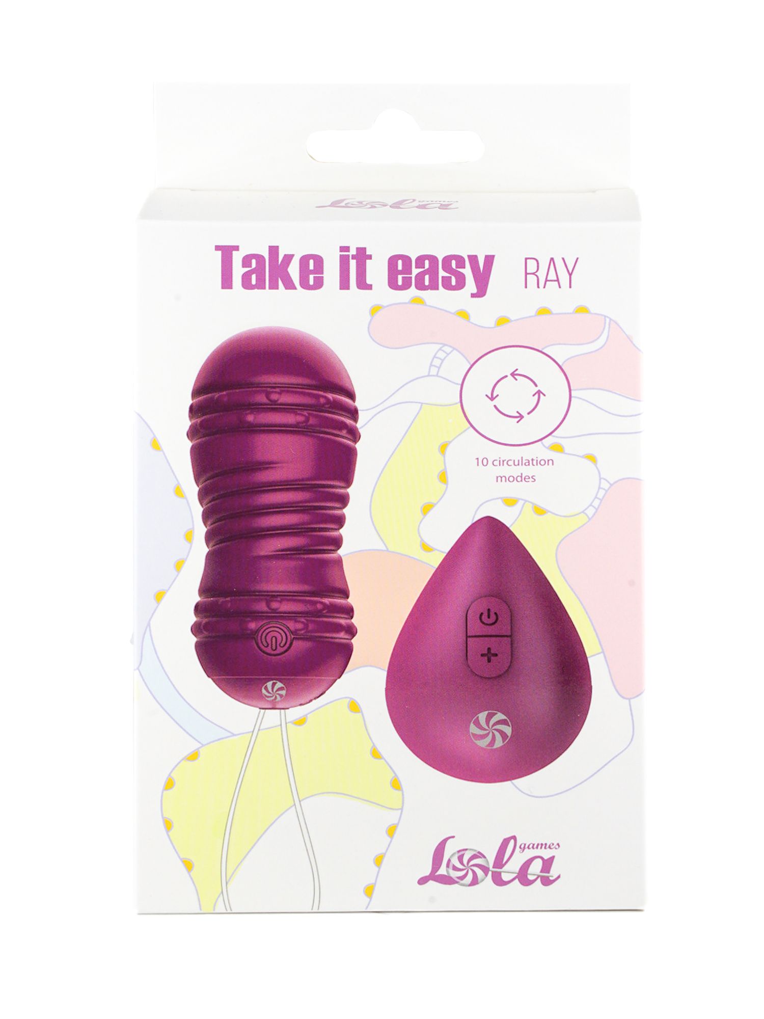 виброшарики с циркуляцией на пульте управления take it easy ray purple 9021-11lola в Москве