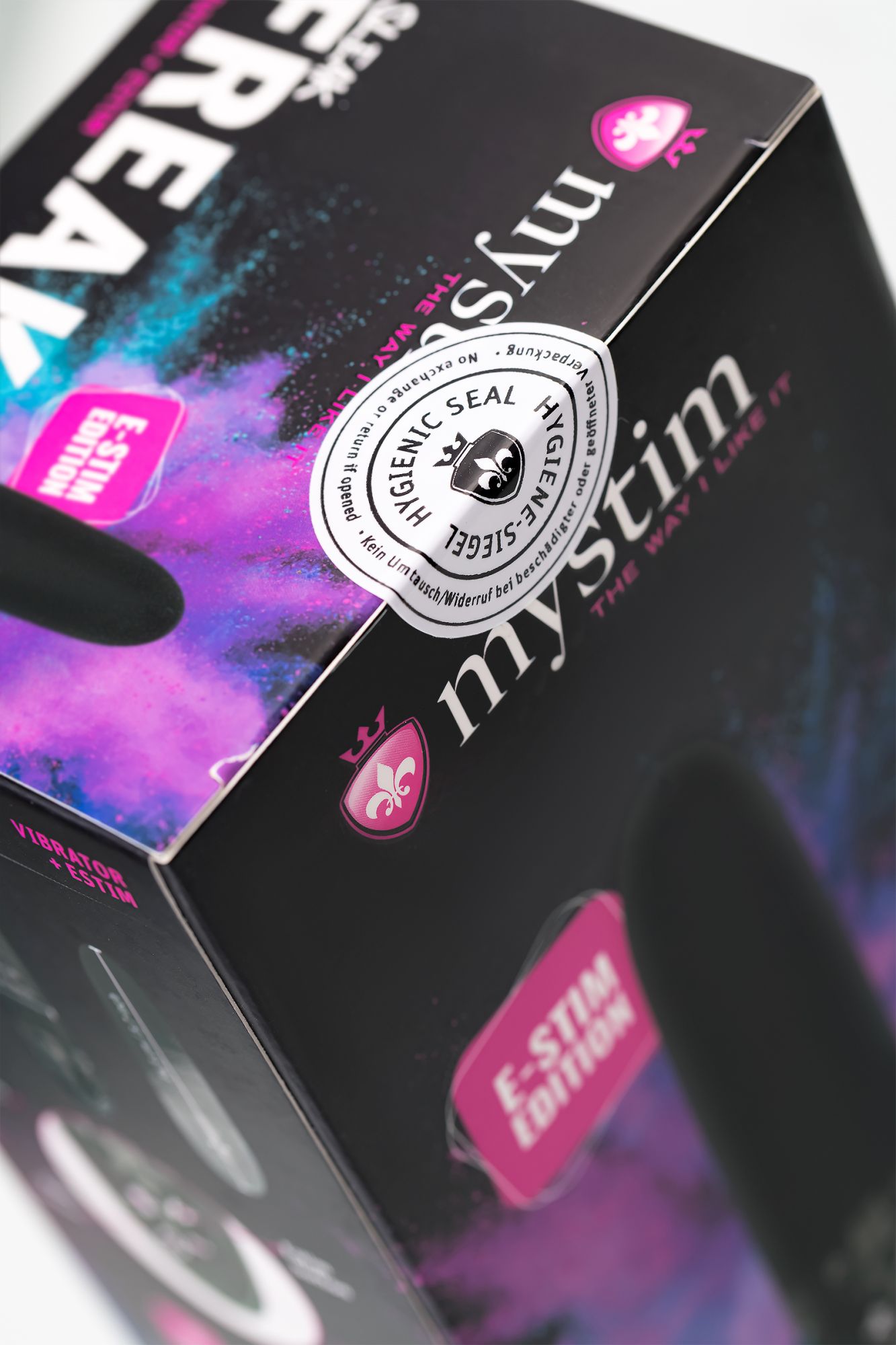 вибратор mystim sleak freak с электростимуляцией,силикон, черный, 14,5 см в Москве