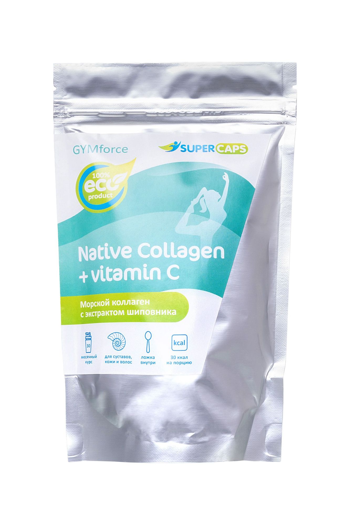 натуральный коллаген super caps, collagen с витамином с, 150 г в Москве