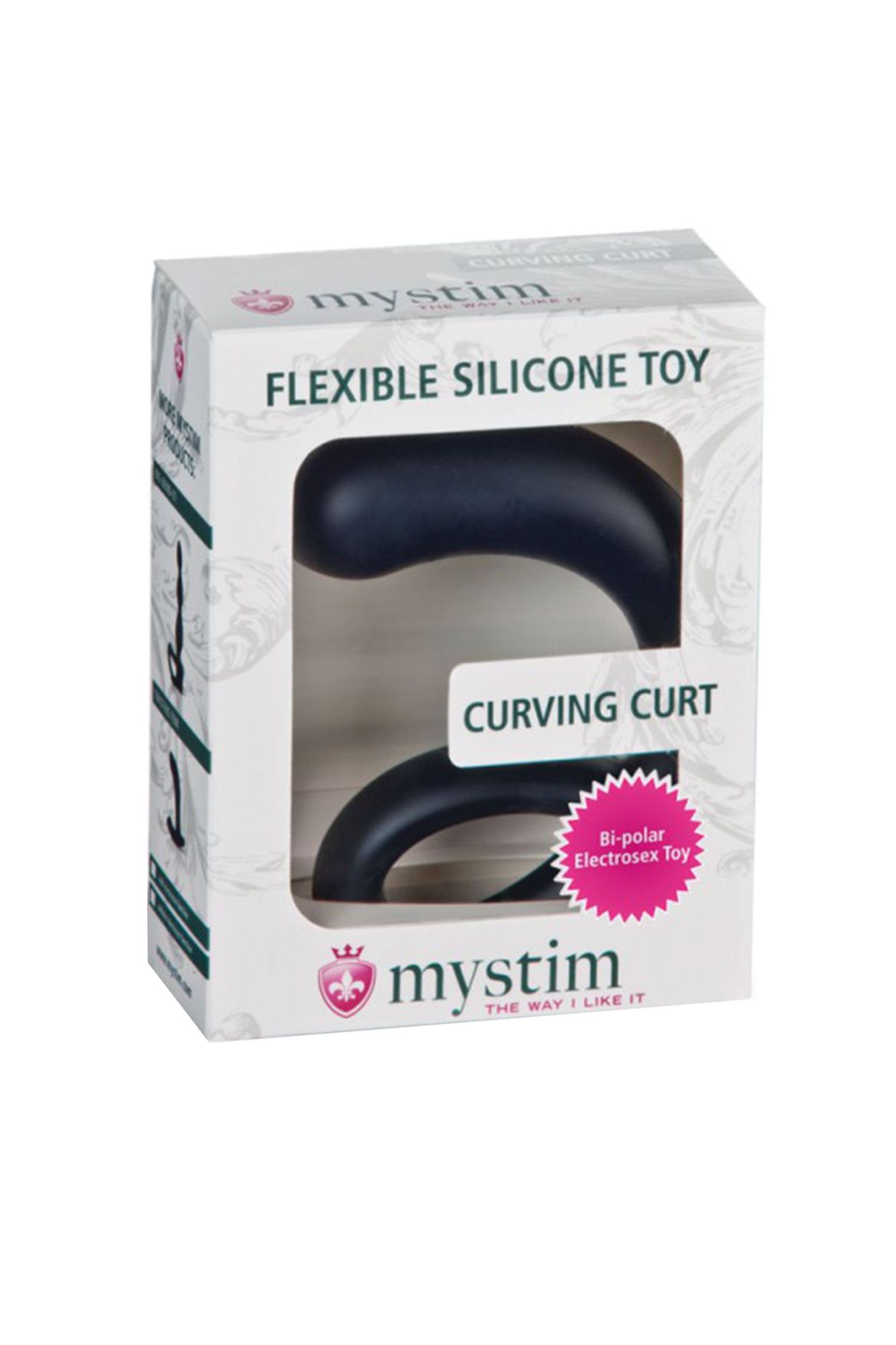 электростимулятор mystim curving curt, силикон, черный, 13 см в Москве