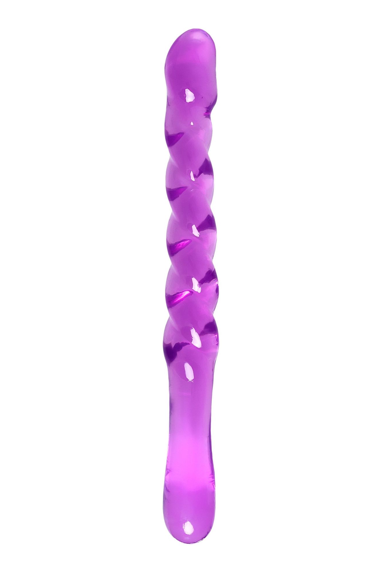 двусторонний фаллоимитатор a-toys by toyfa tanza, tpe, фиолетовый, 27,5 см в Москве