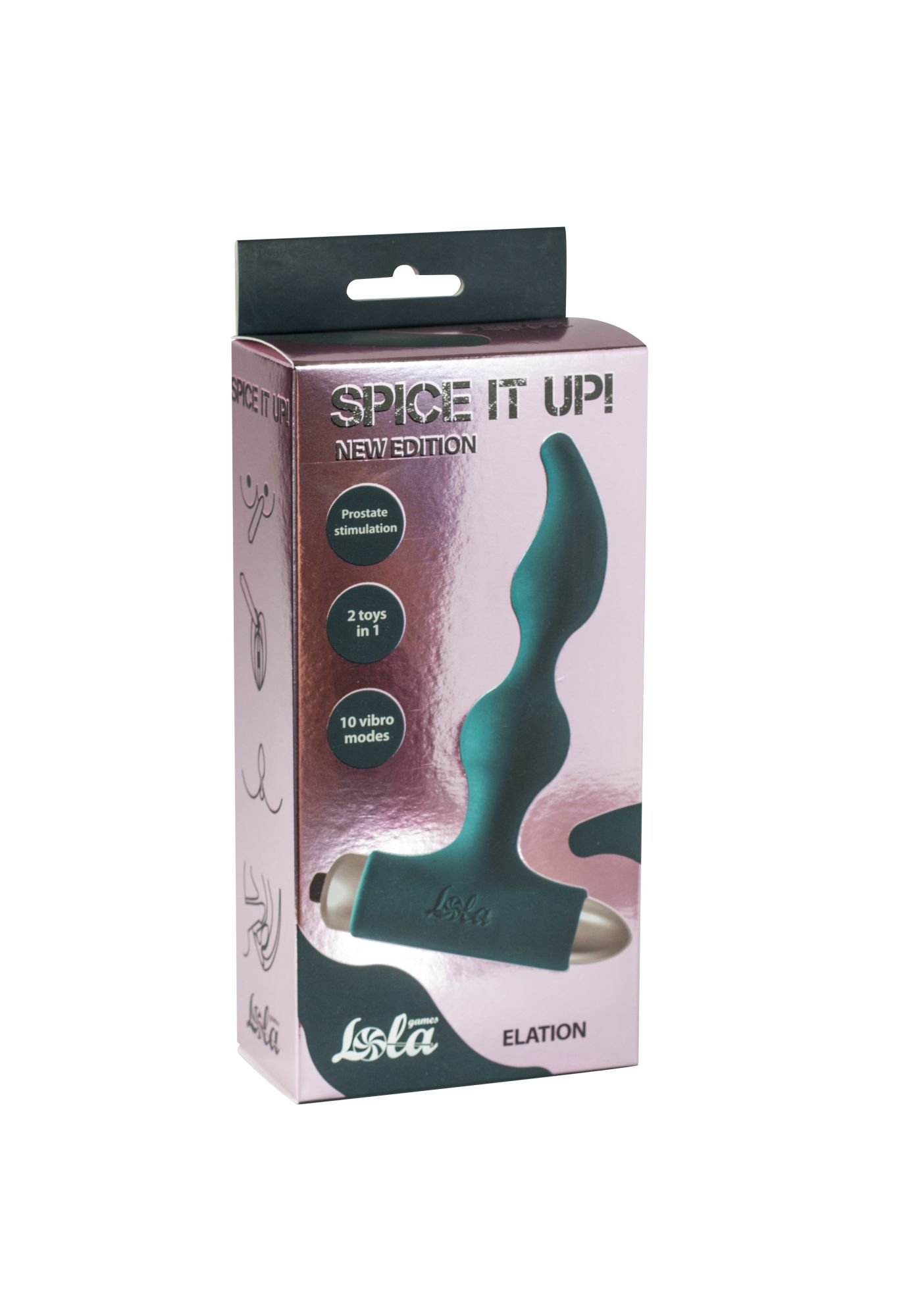 анальная пробка с вибрацией spice it up new edition elation dark green 8018-02lola в Москве