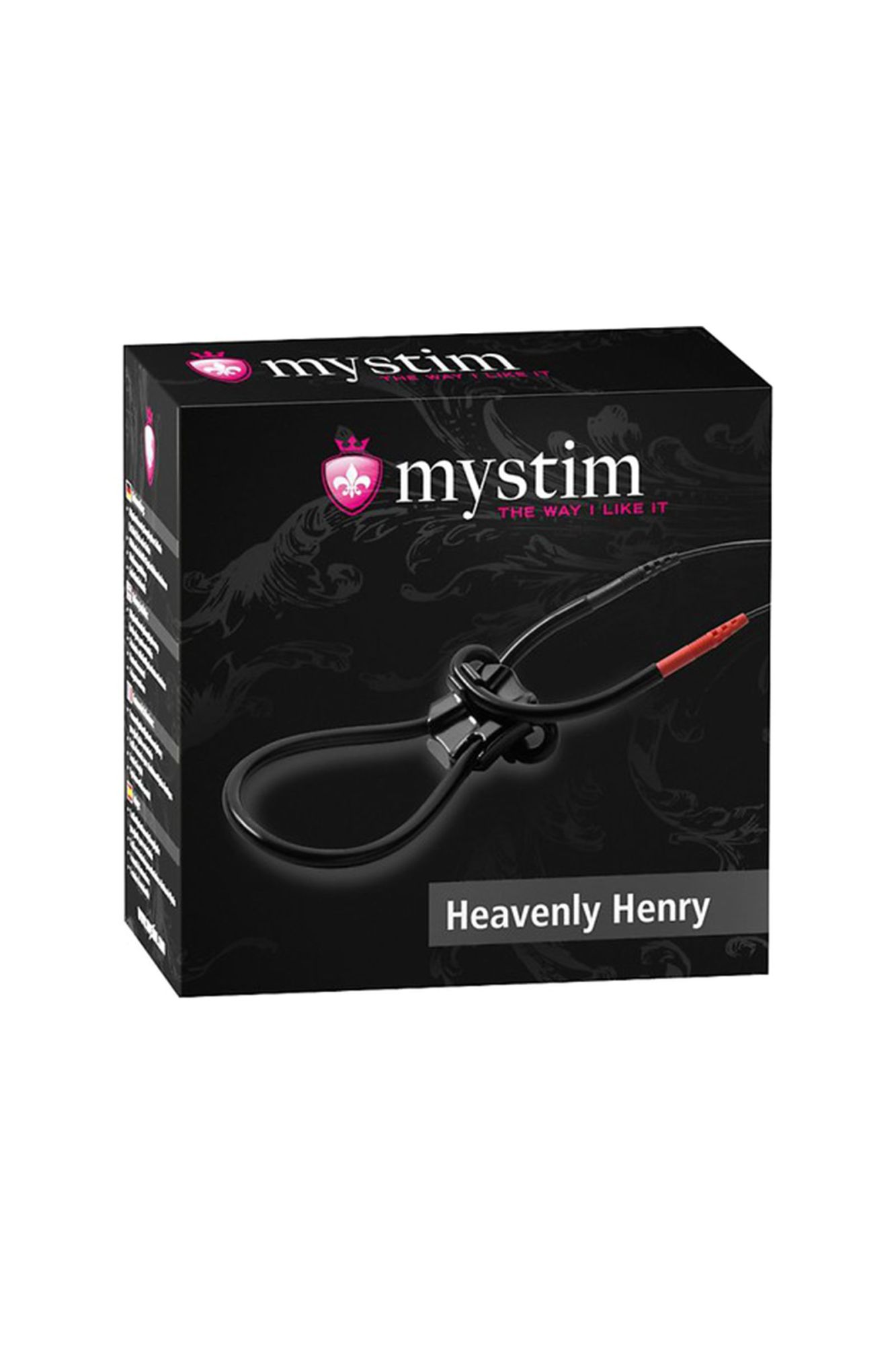 лассо для пениса mystim heavenly henry , электростимуляция, силикон, черный, 36 см в Москве