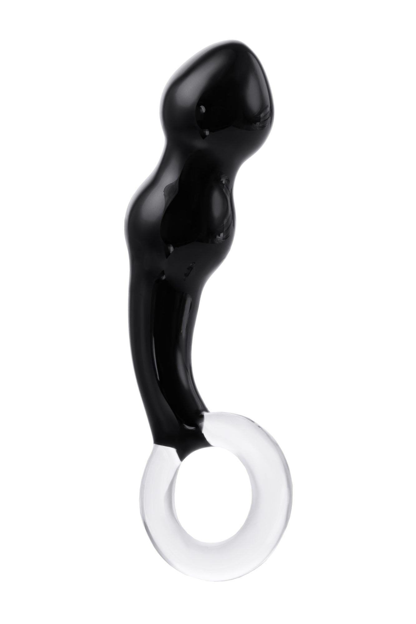 стимулятор простаты sexus glass, стекло, черный, 17 см в Москве