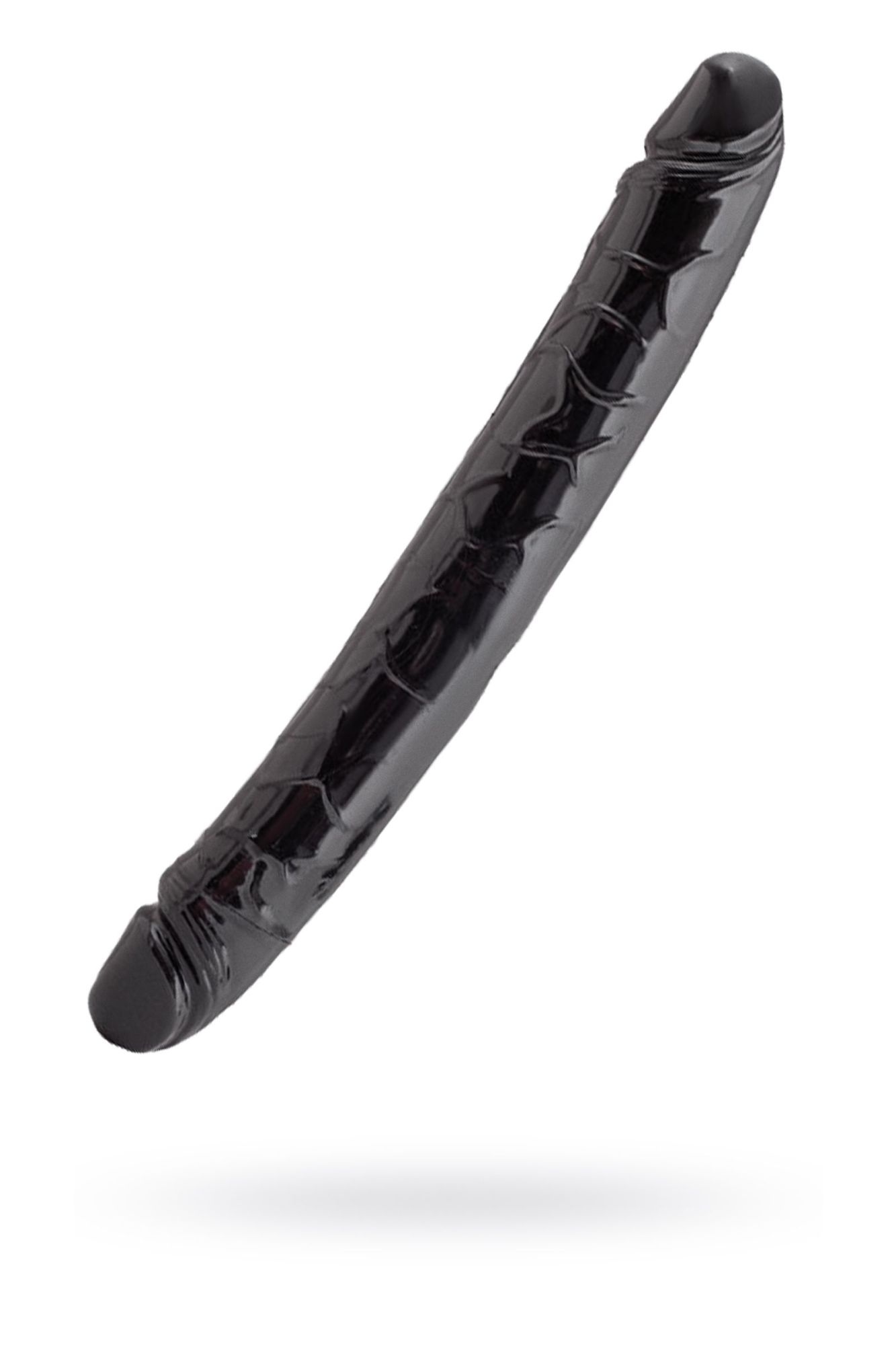 чёрный двусторонний фаллоимитатор toyfa black & red, 31 см в Москве
