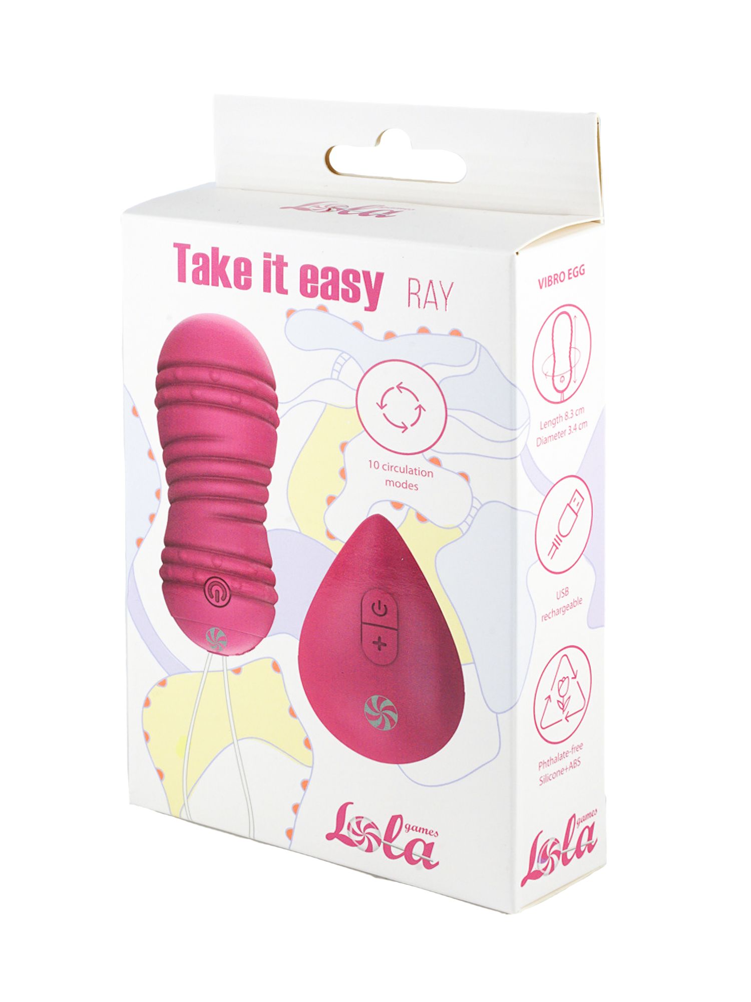 виброшарики с циркуляцией на пульте управления take it easy ray pink 9021-10lola в Москве