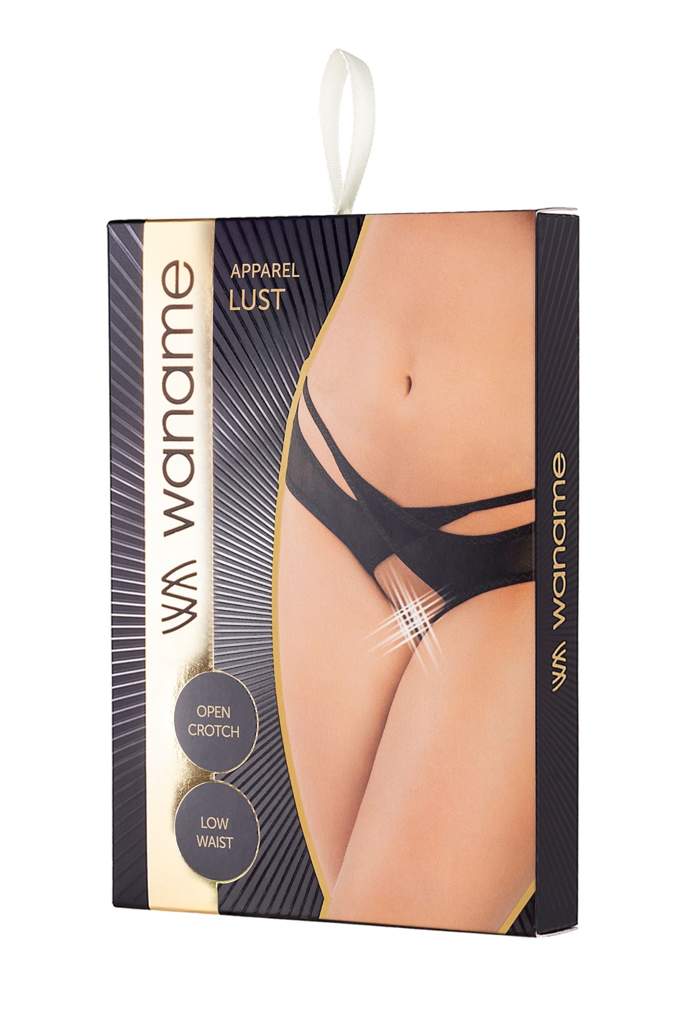 Эротическое эротические трусики waname lust черные 50-52 в Москве