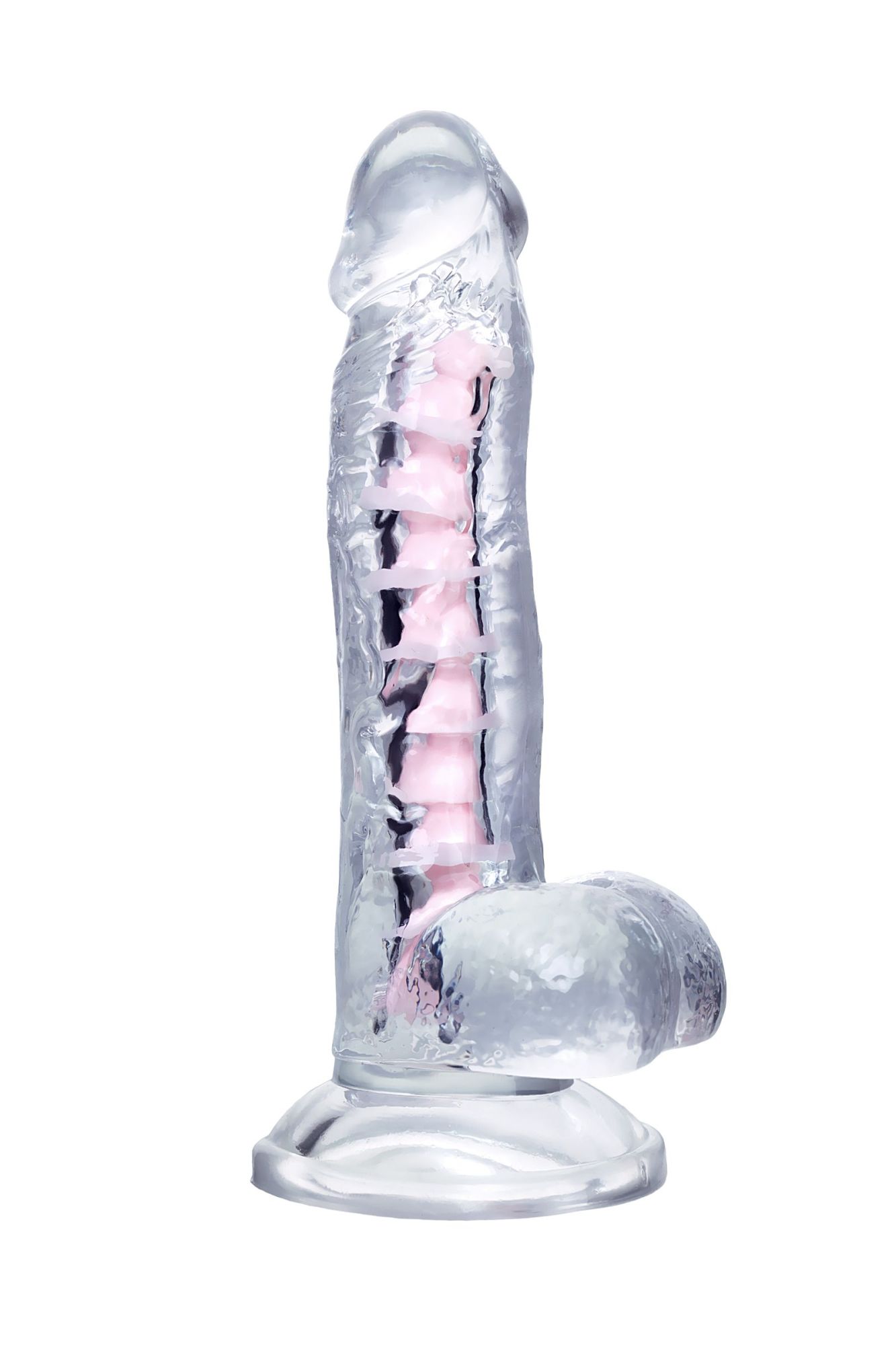 гибкий фаллоимитатор a-toys paret, tpe, прозрачный, 18 см в Москве