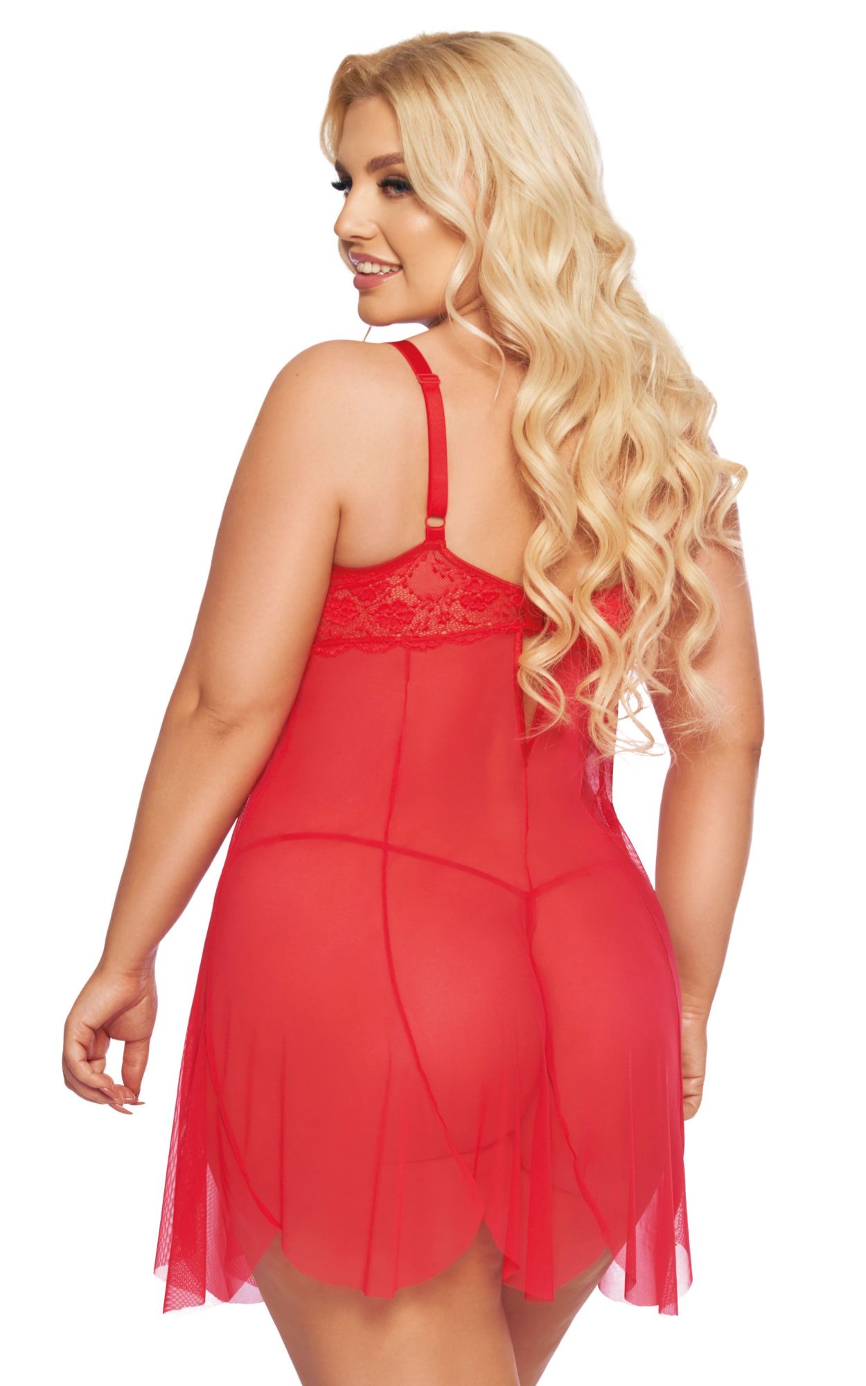 Эротическое ночная сорочка и стринги softline collection carla, красный, xxl в Москве