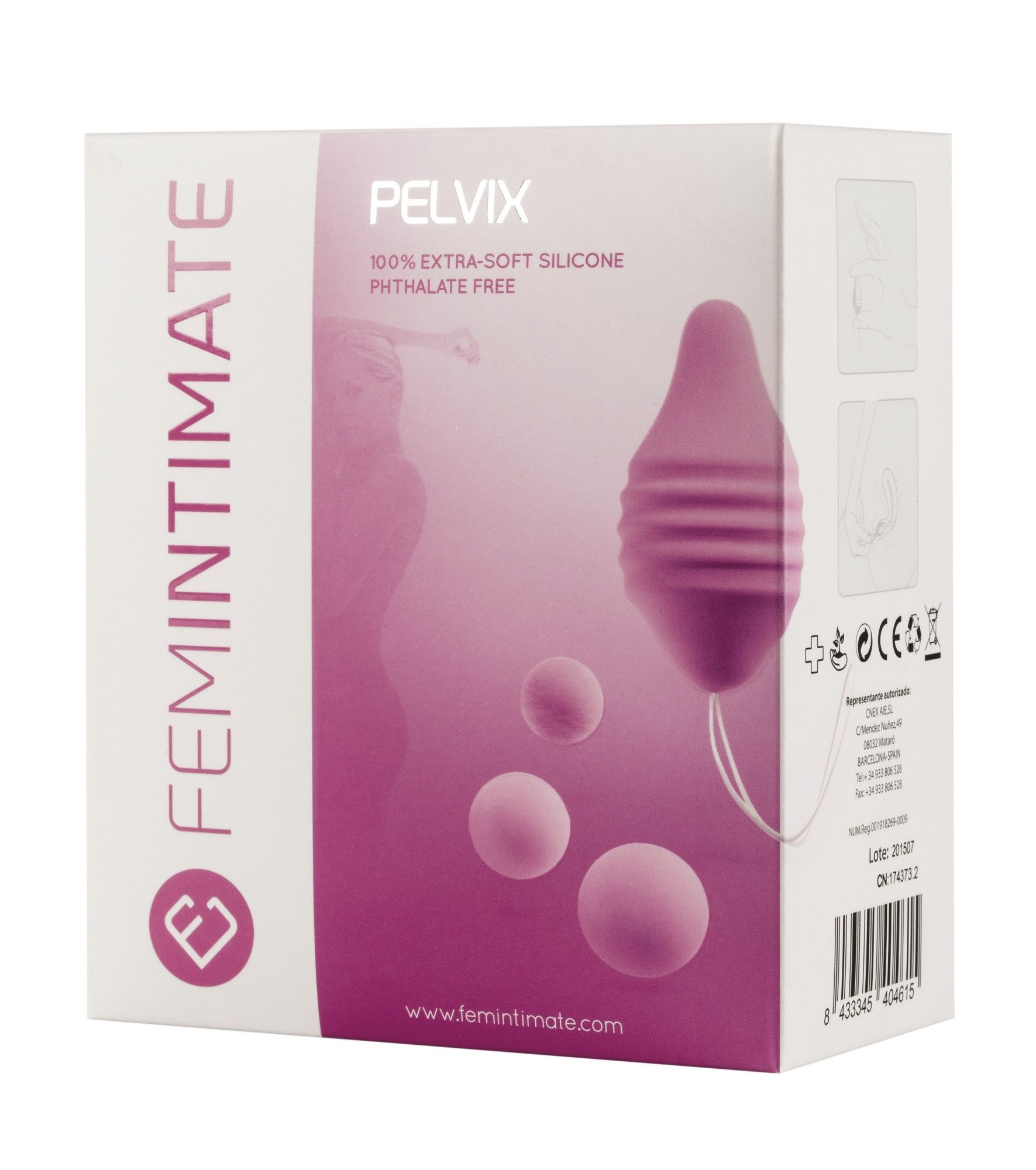 вагинальный тренажер femintimate pelvix, розовый в Москве