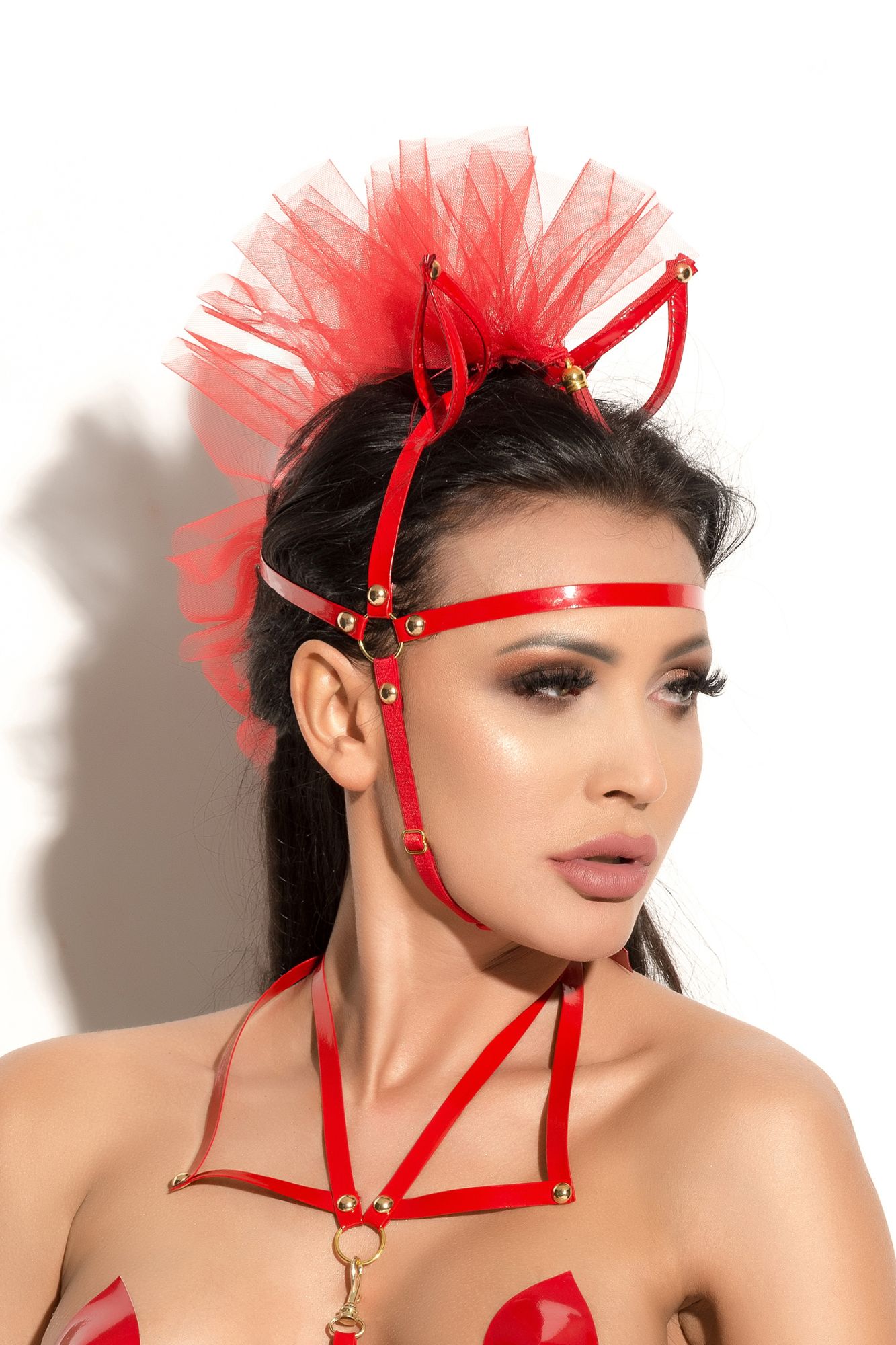 маска с ушками me seduce queen of hearts allure, красная, os в Москве