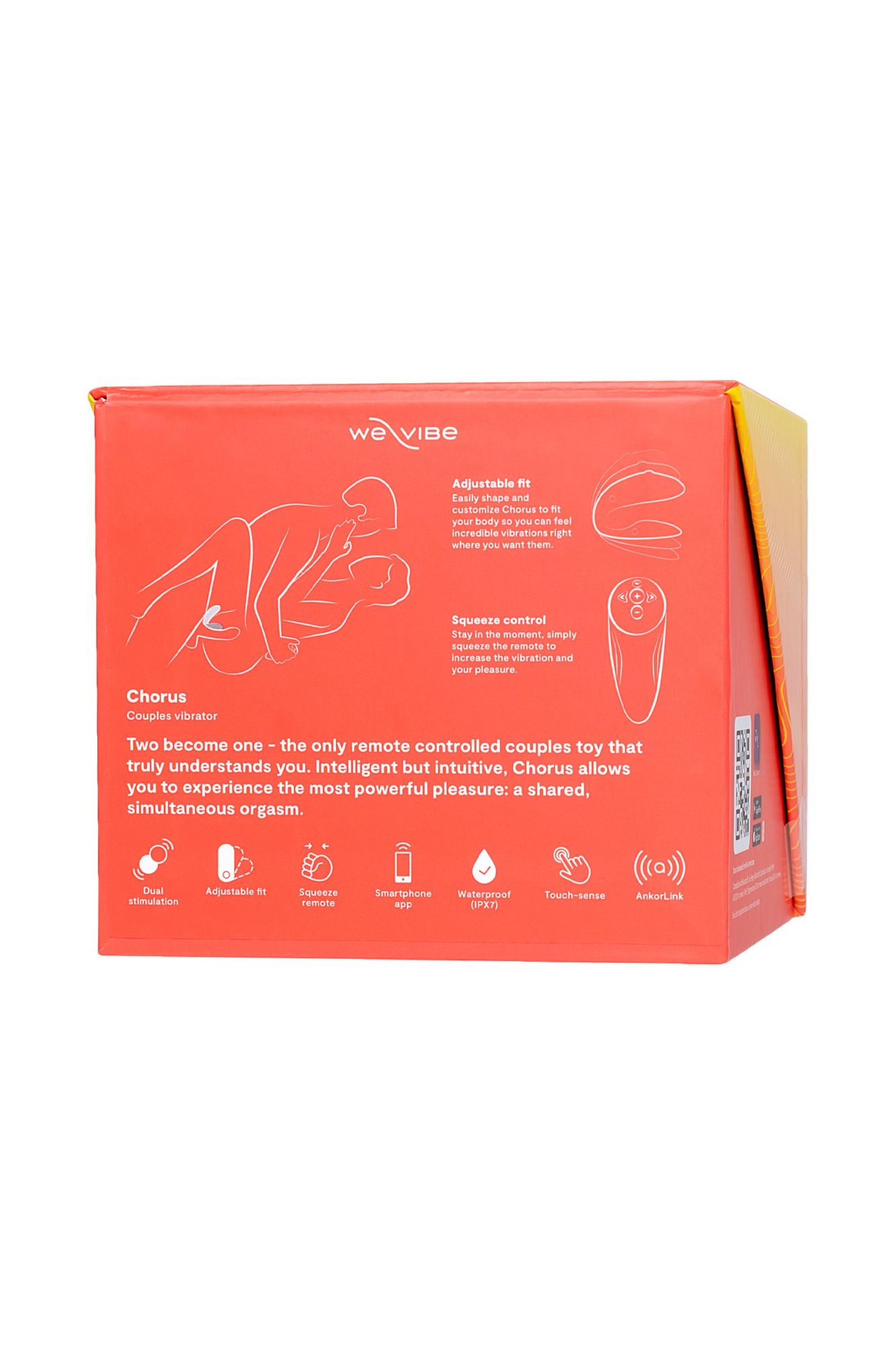 вибратор we-vibe chorus силикон, коралловый в Москве